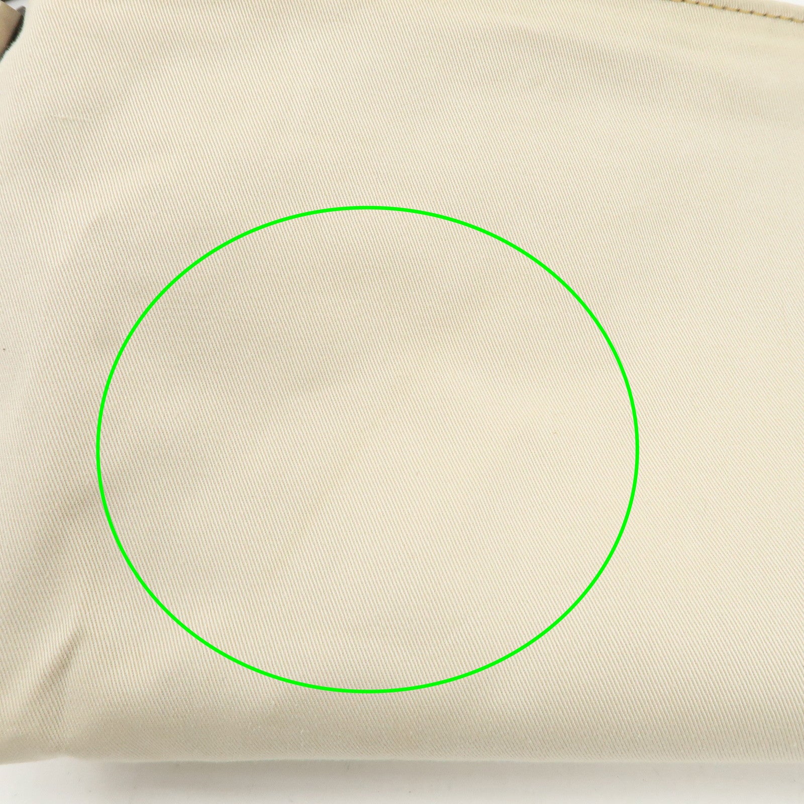 FENDI Canvas Shoulder Bag Hand Bag Ivory Silver Hardware