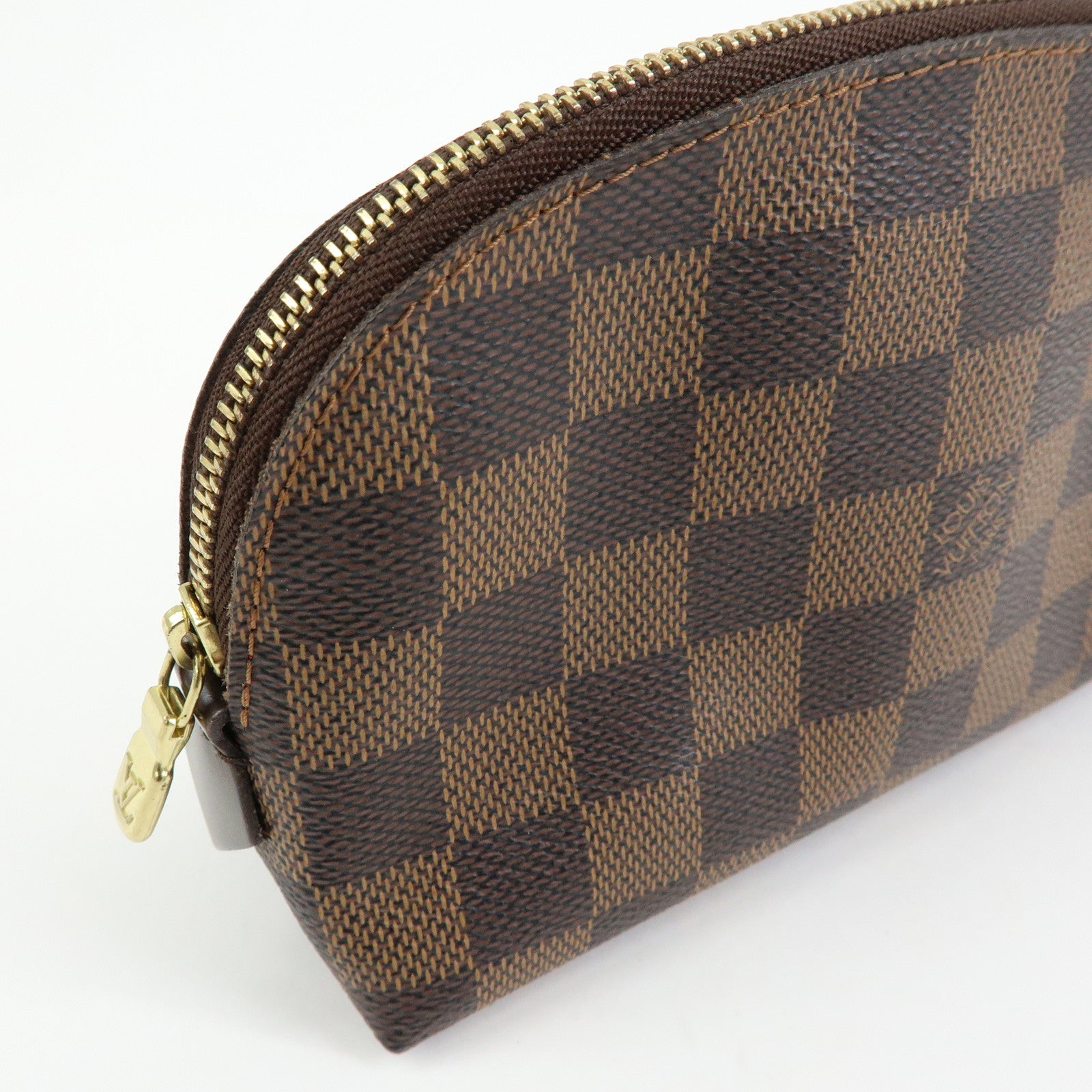 Louis Vuitton Damier Pochette Cosmetic PM Pouch Brown N47516