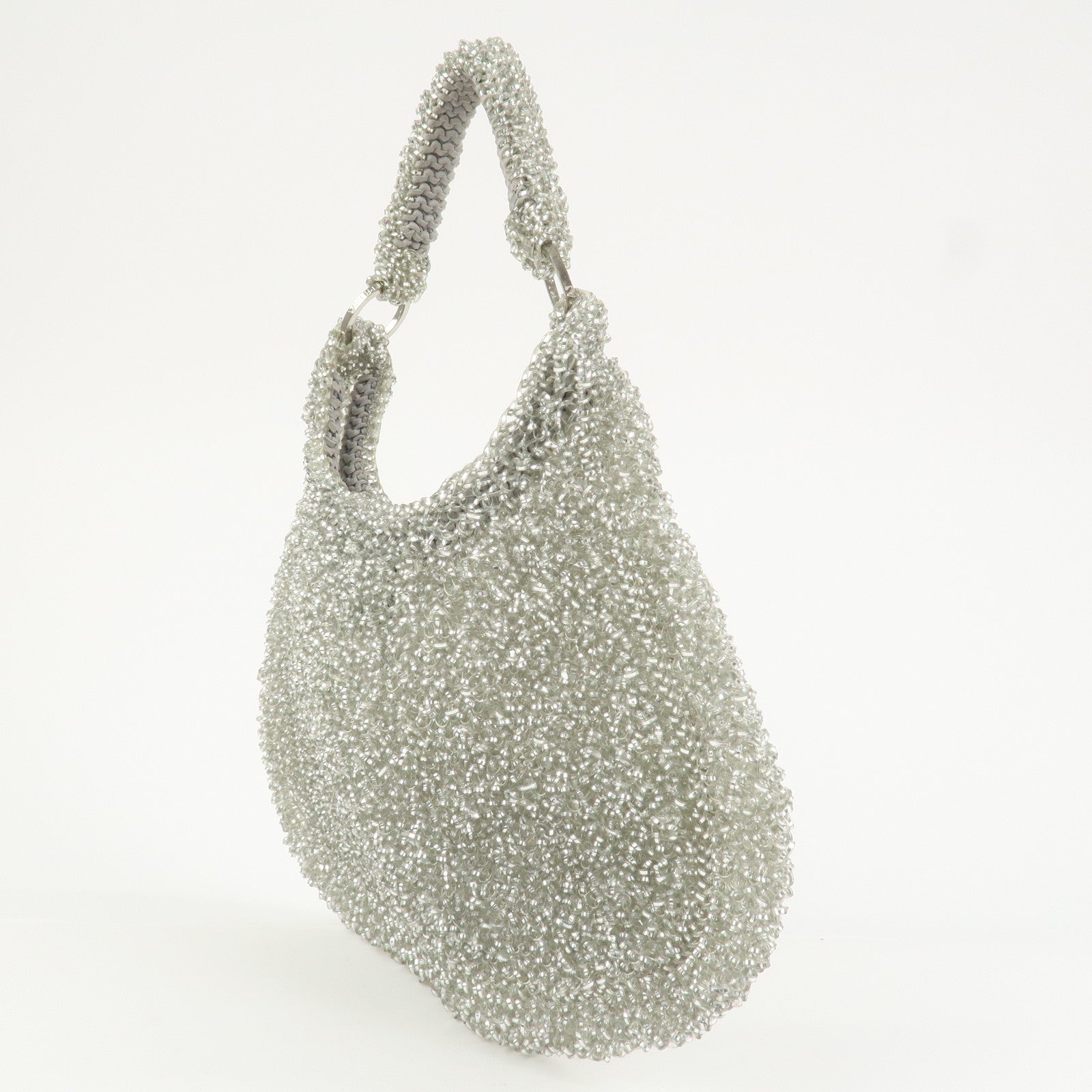 ANTEPRIMA PVC Hand Bag Shoulder Bag Clear Transparent Silver
