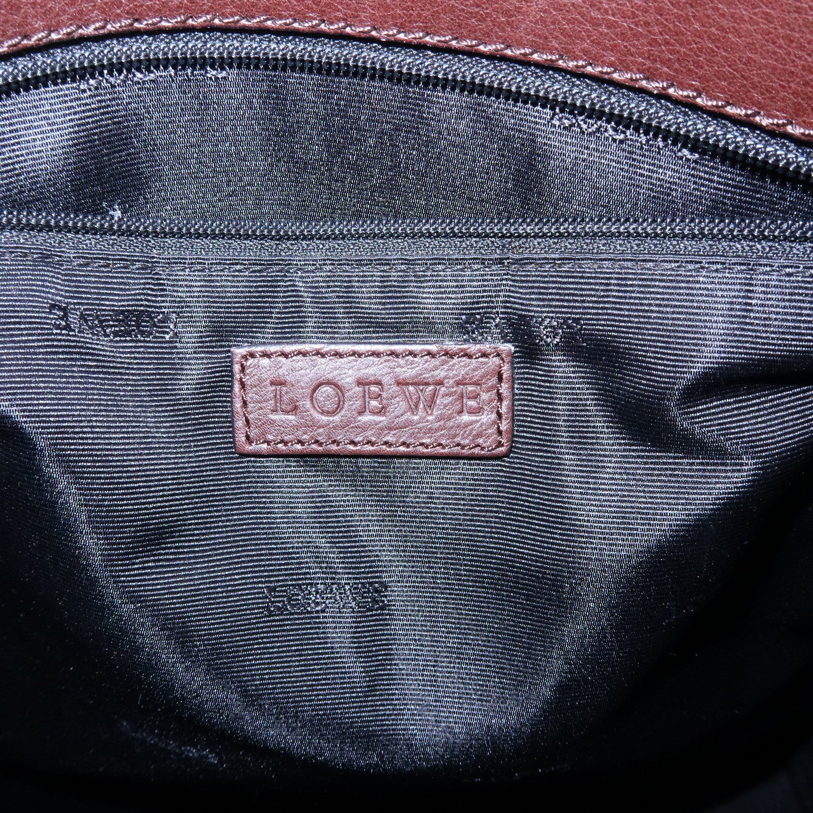 LOEWE Anagram Leather Shoulder Bag Messenger Bag Brown