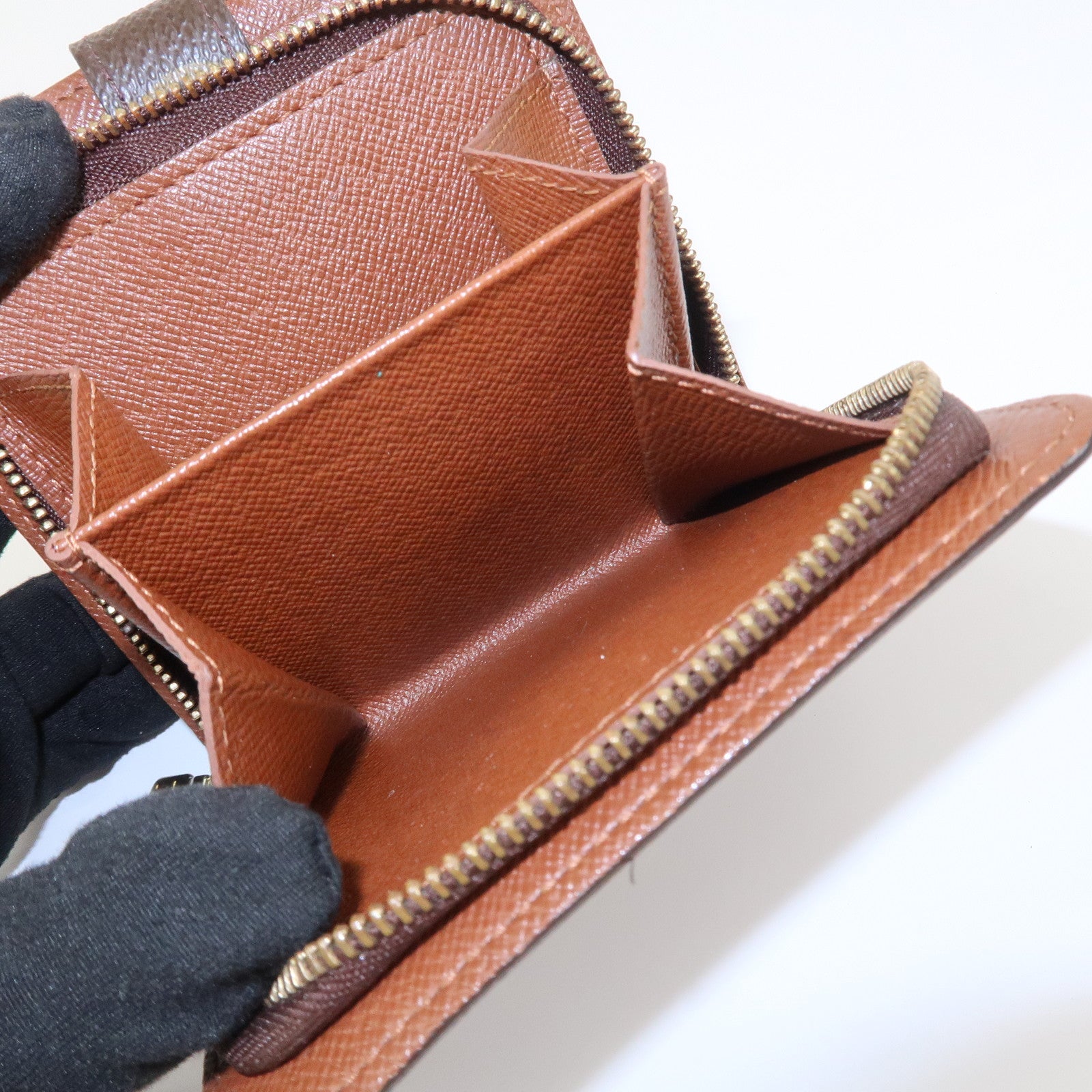 Louis Vuitton Monogram Compact Zippy Small Wallet Brown M61667