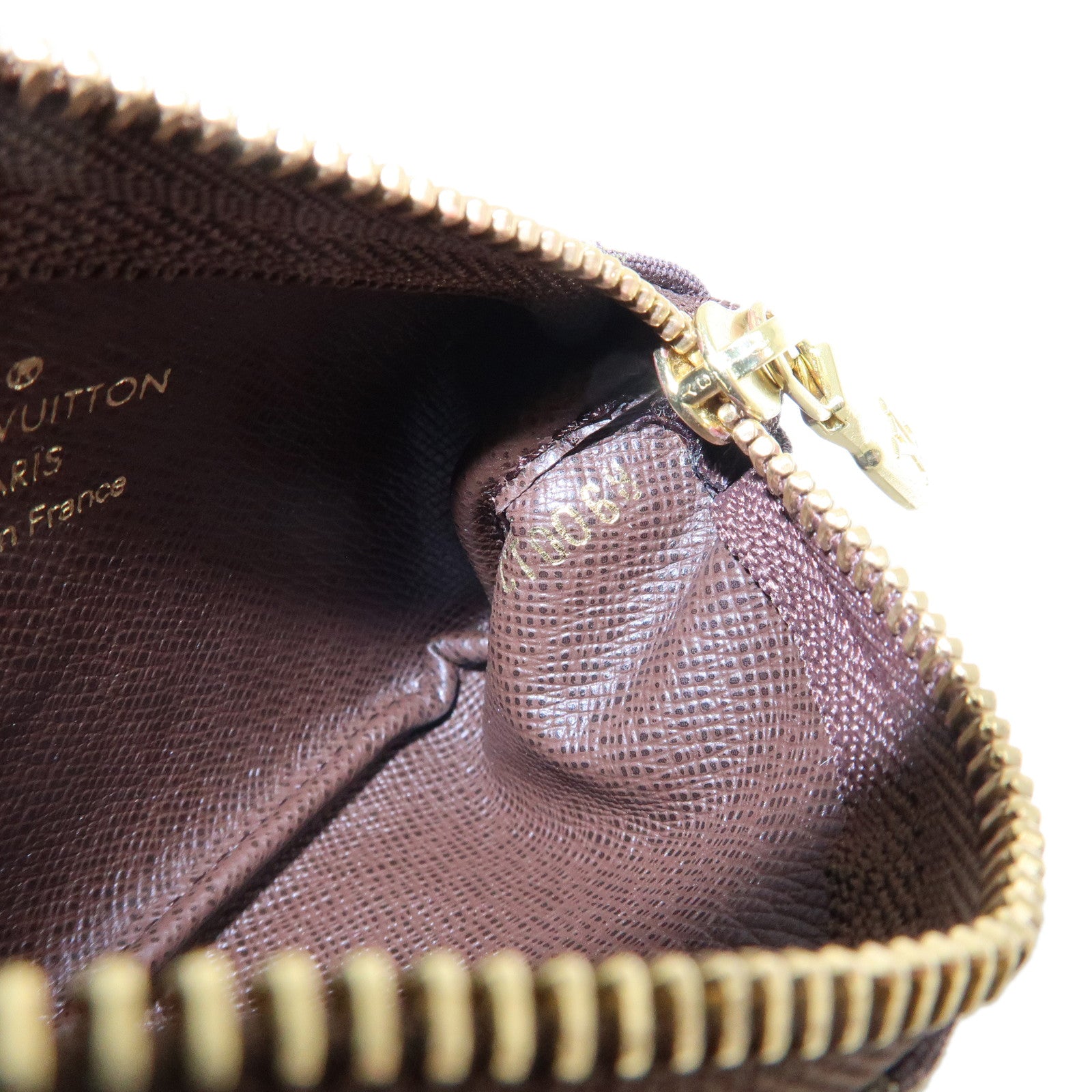 Louis Vuitton Monogram Mini Lin Pochette Cles Coin Case M95230