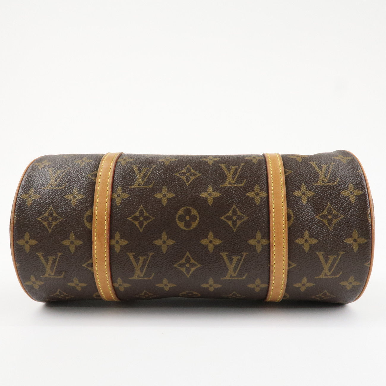 Louis Vuitton Monogram Papillon 30 Hand Bag New Style Brown M51385 Used