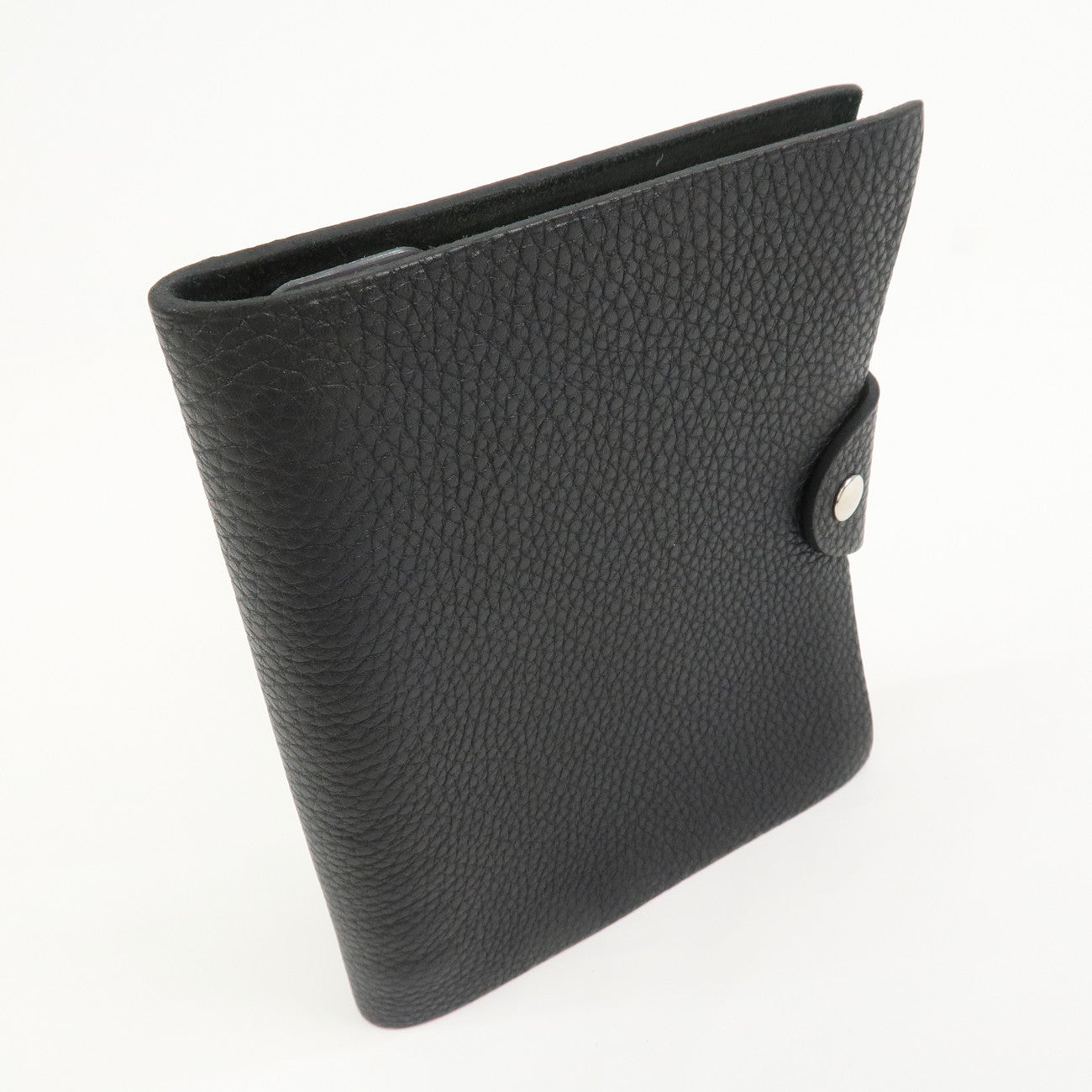HERMES Togo Leather Ulysse PM Planner Cover □F Stamped Black