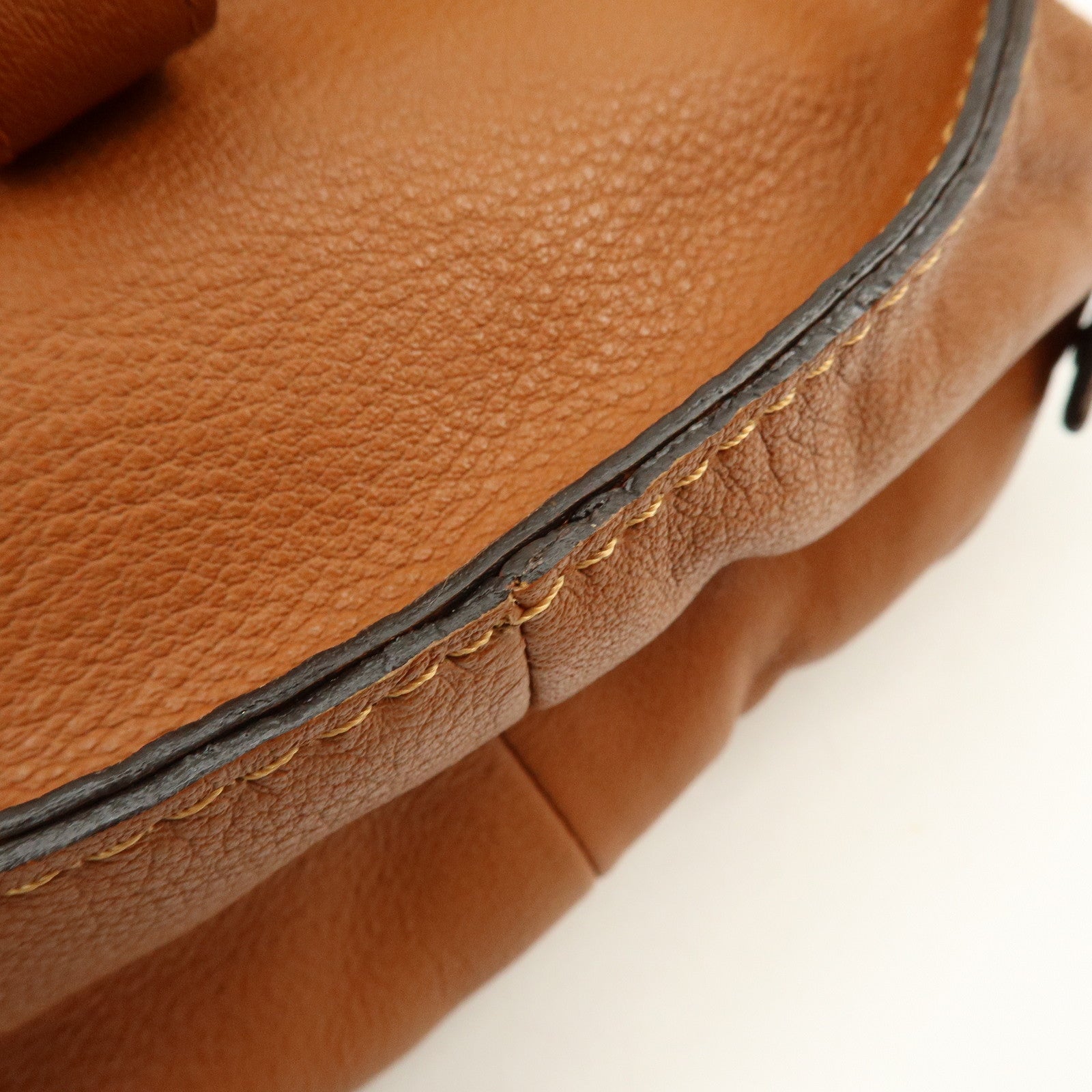 Chloe Marcie Leather Shoulder Bag Crossbody Bag Brown Camel