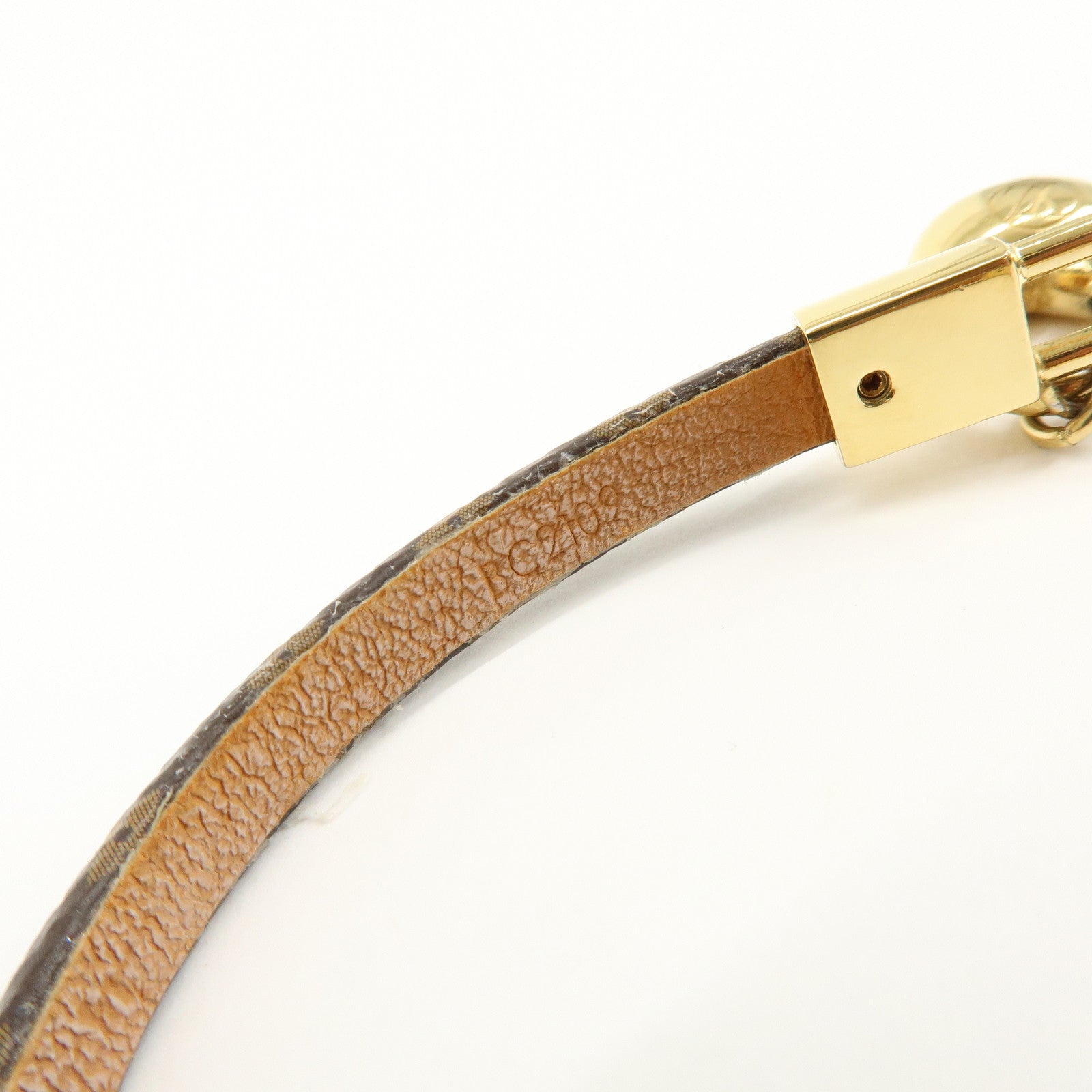 Louis Vuitton Monogram Bracelet Crazy In Lock Size 17 Brown M6451
