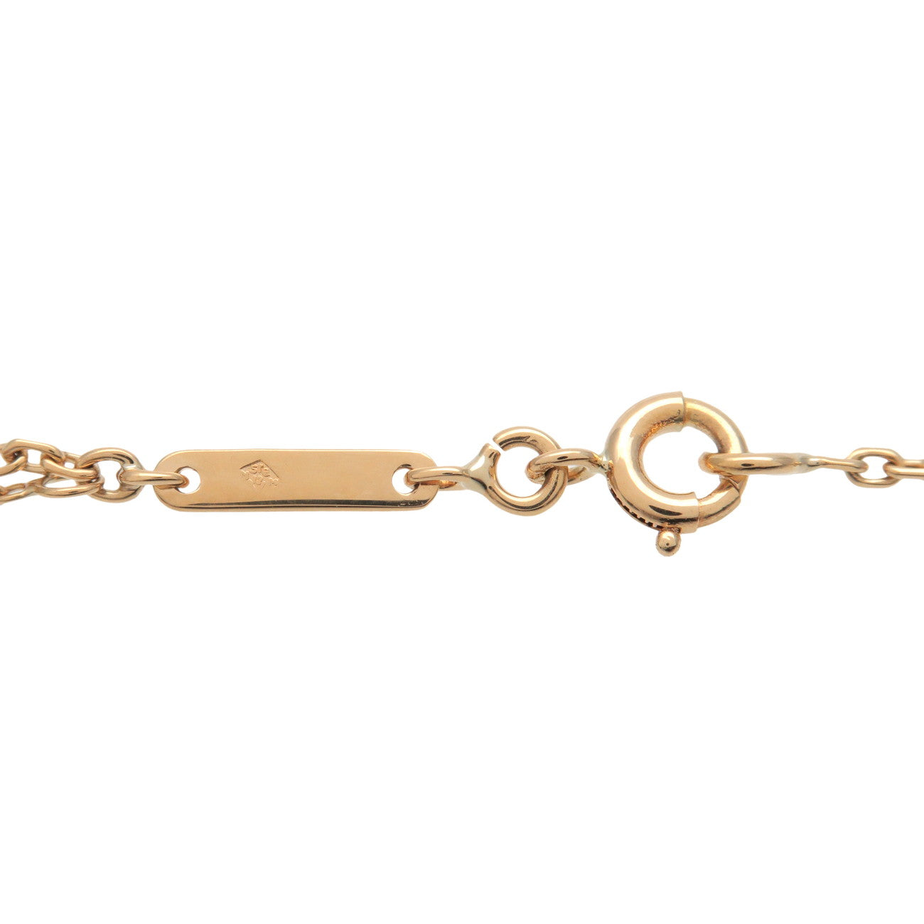 Cartier C Heart Diamond Necklace K18 750YG Yellow Gold