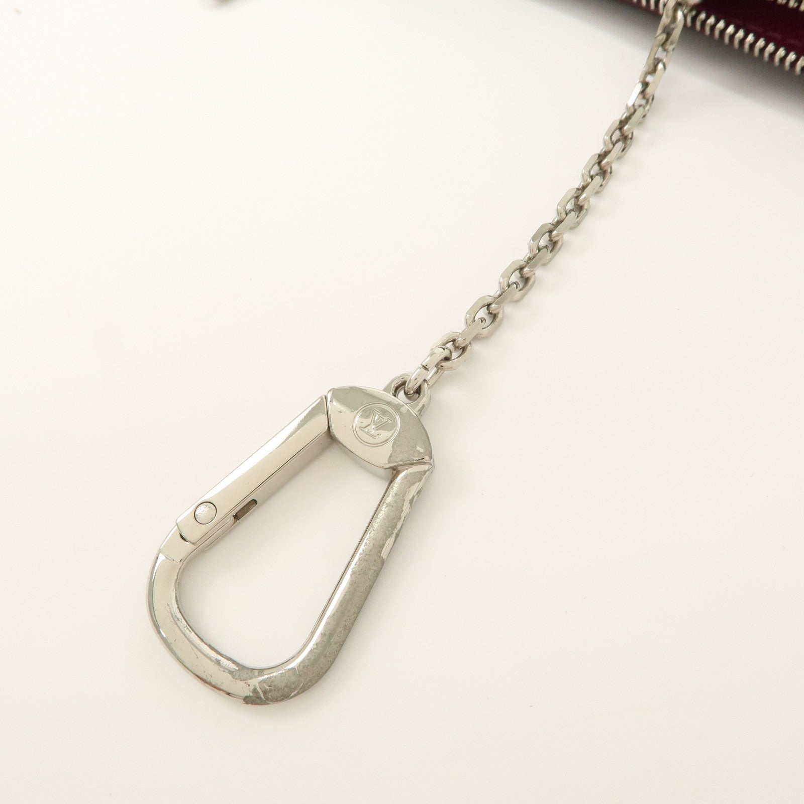 Louis Vuitton Epi Pochette Cles NM Coin Case Key Case Cassis M6660K