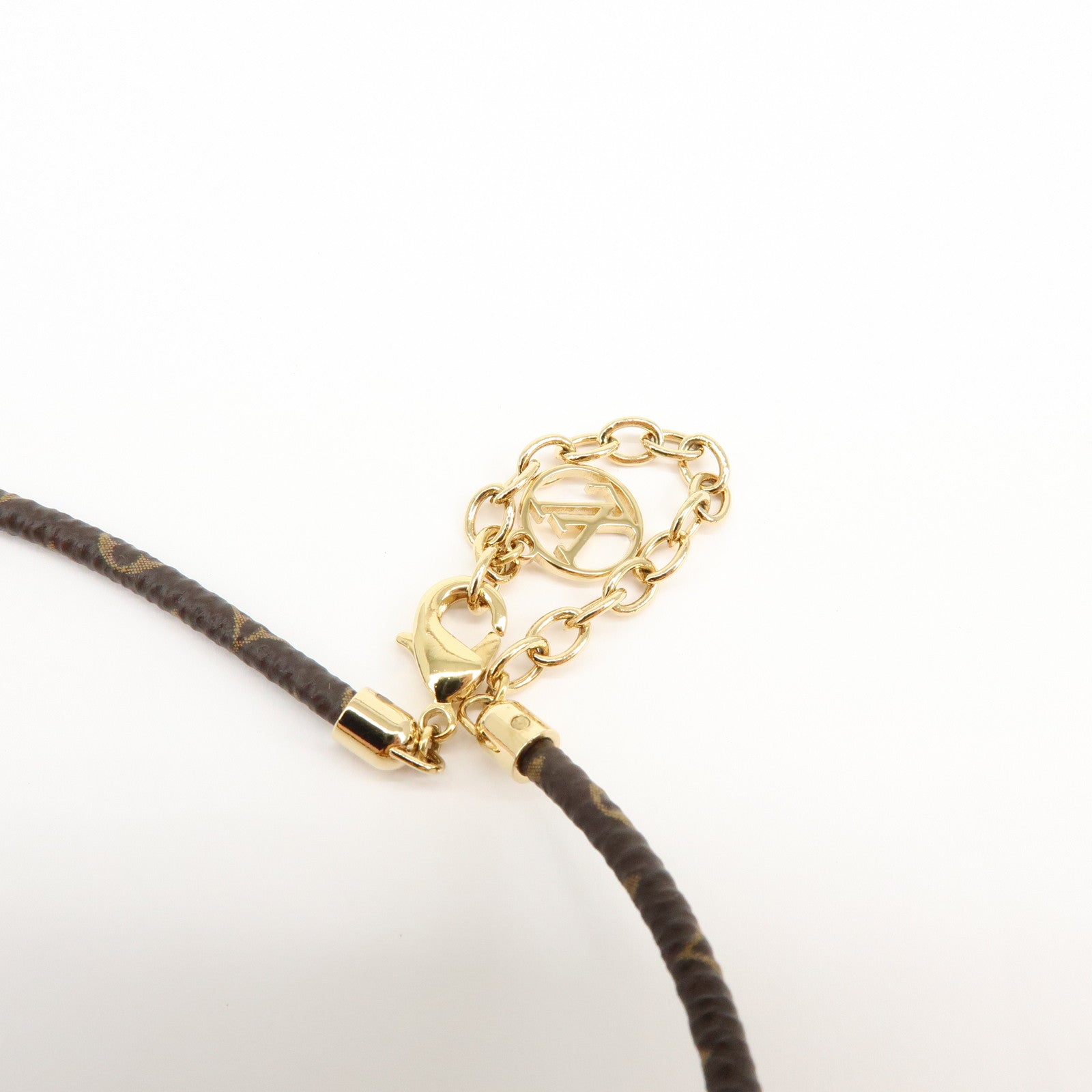 Louis Vuitton Metal Monogram Collier Cord Into Me Necklace M64875