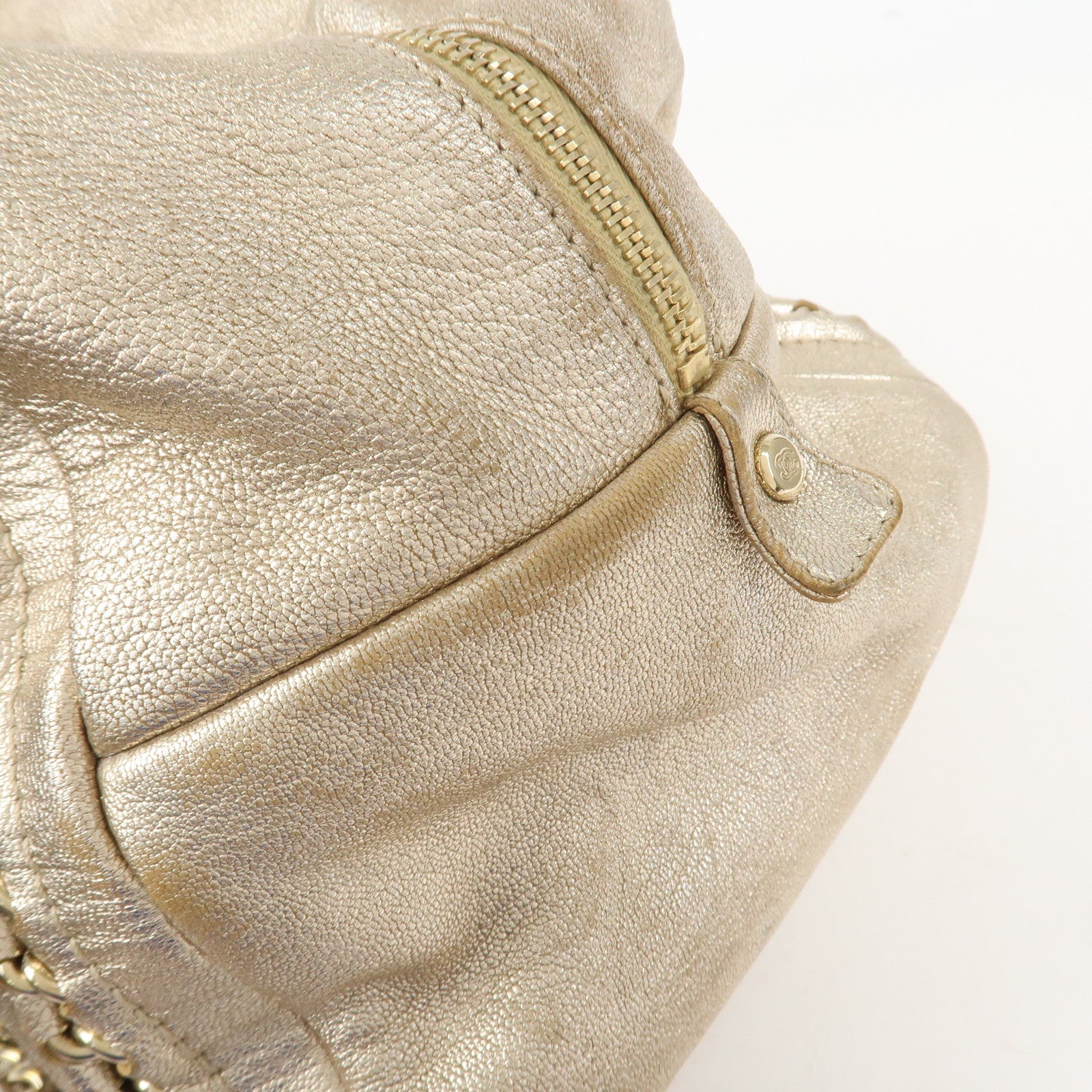 CHANEL Luxury Line COCO Mark Leather Boston Bag Shoulder Bag A31405