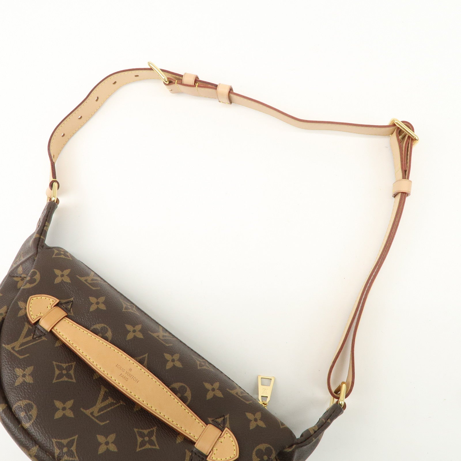 Louis Vuitton Monogram Bumbag Crossbody Bag Brown M43644 Used