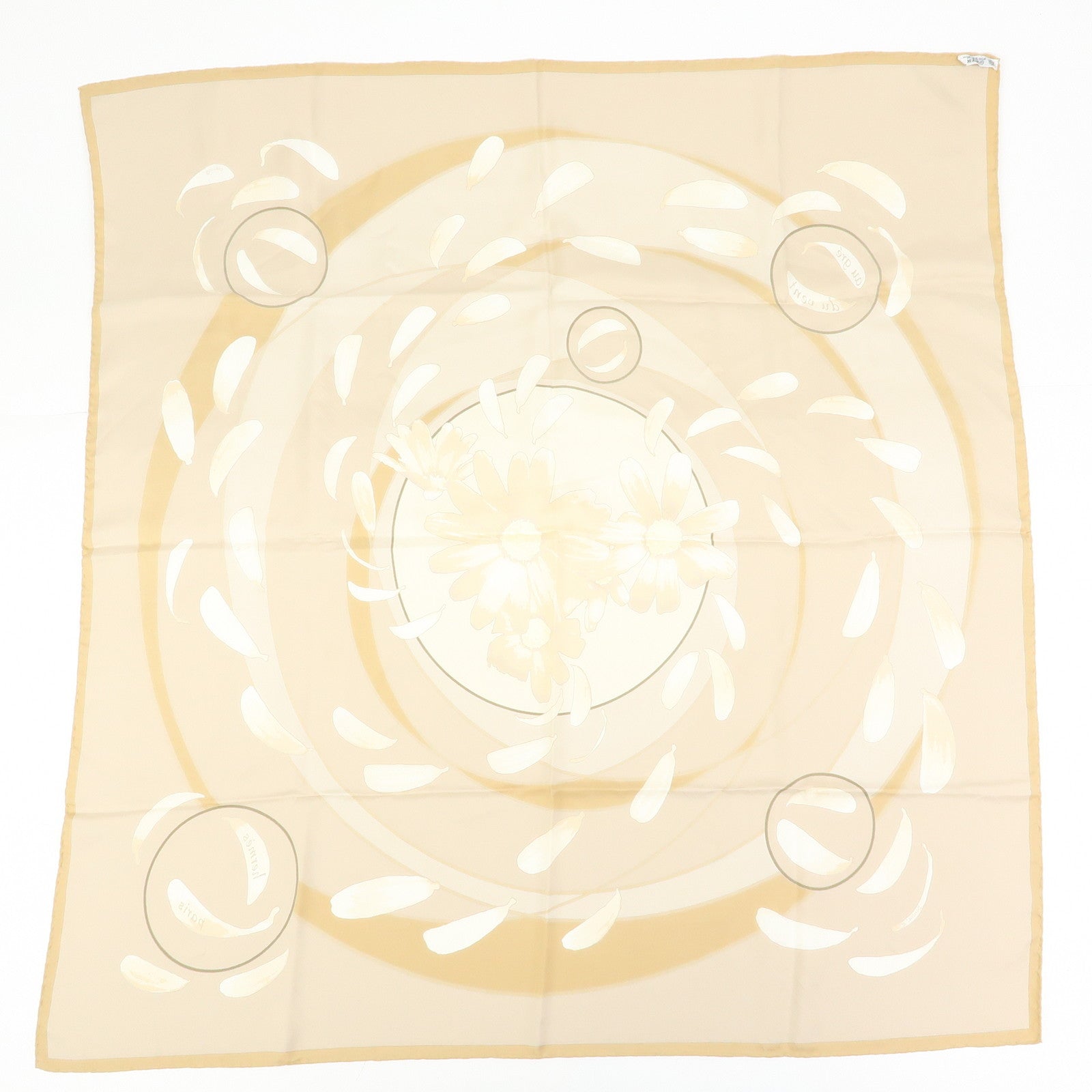 HERMES Carre 90 Set of 2 Silk 100% Scarf au gre du vent SERENITE