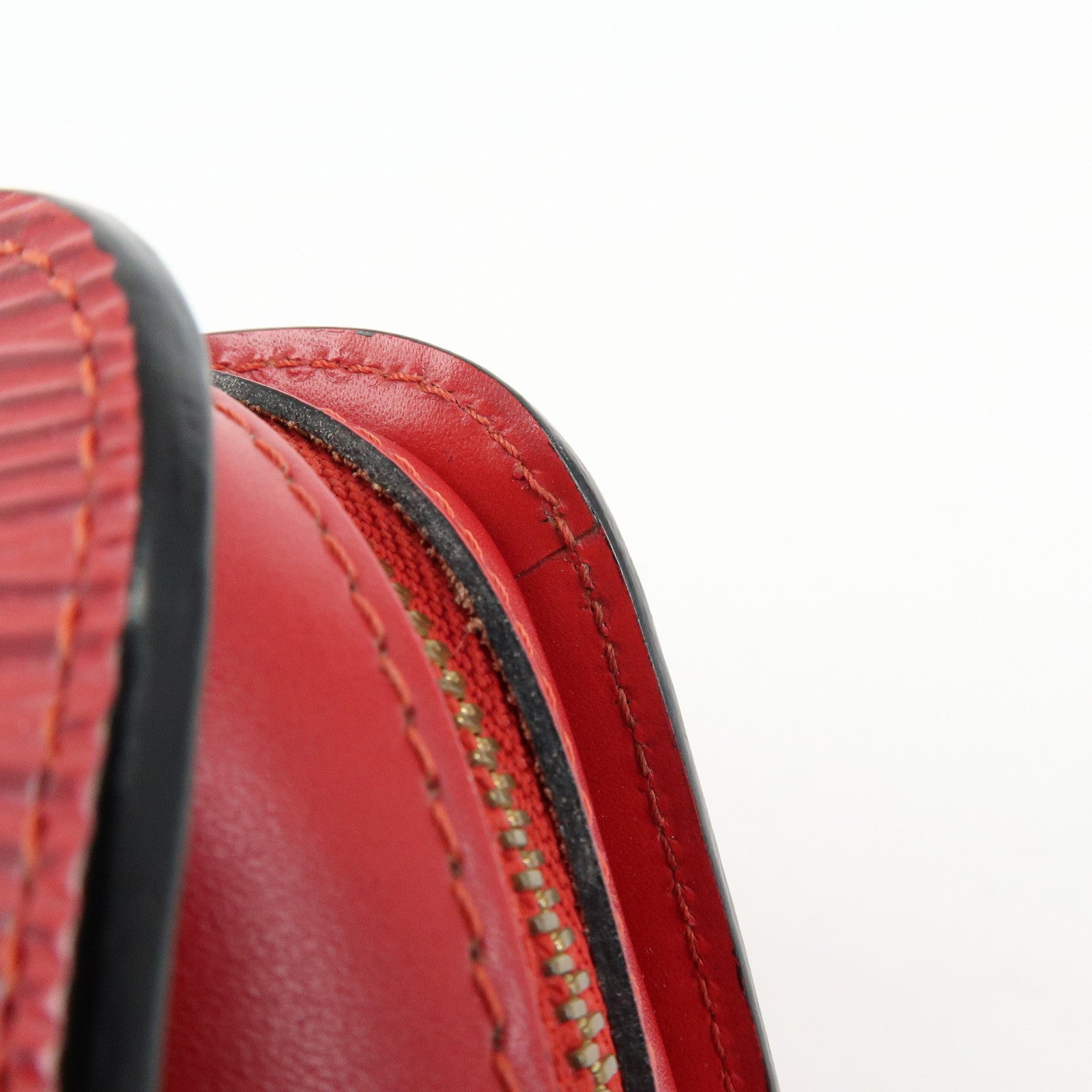 Louis Vuitton Epi Dauphine PM Leather Pouch Castillian Red M48447