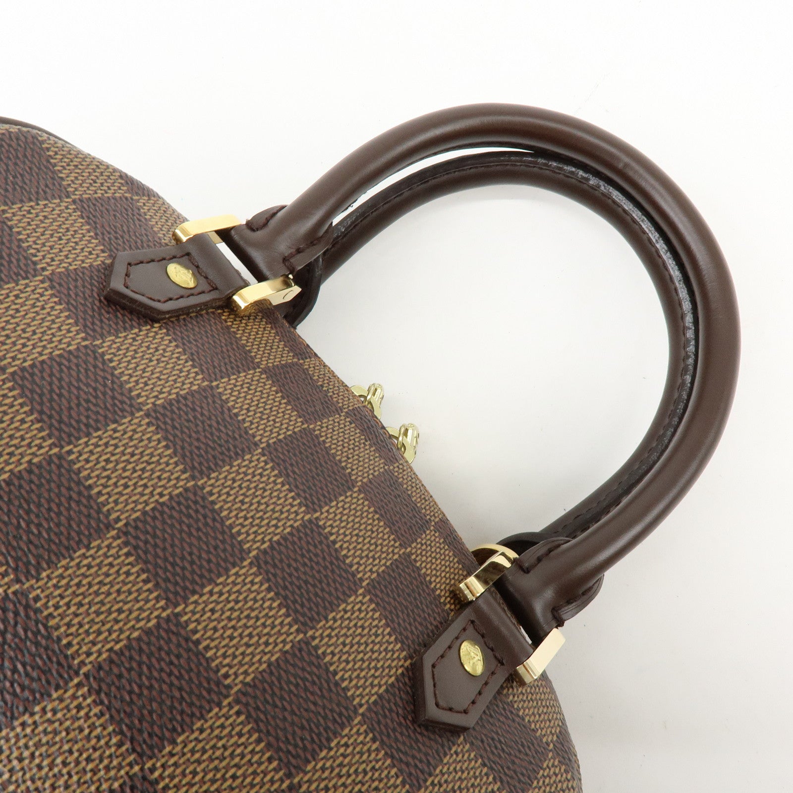 Louis Vuitton Damier Ebene Rivera Mini Hand Bag Brown N41436