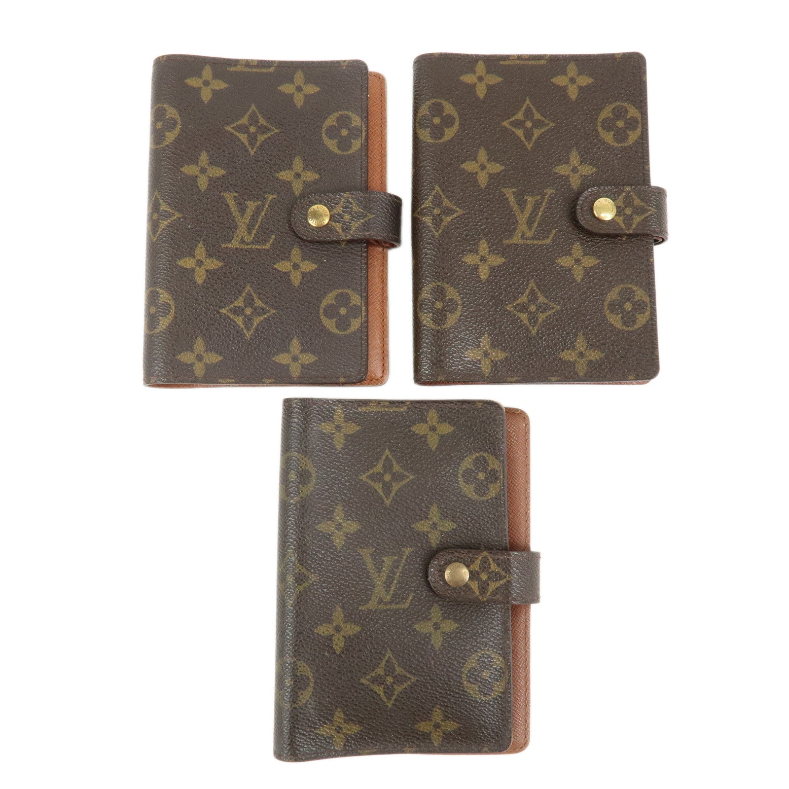 Louis Vuitton Set of 3 Monogram Agenda PM Planner Cover R20005