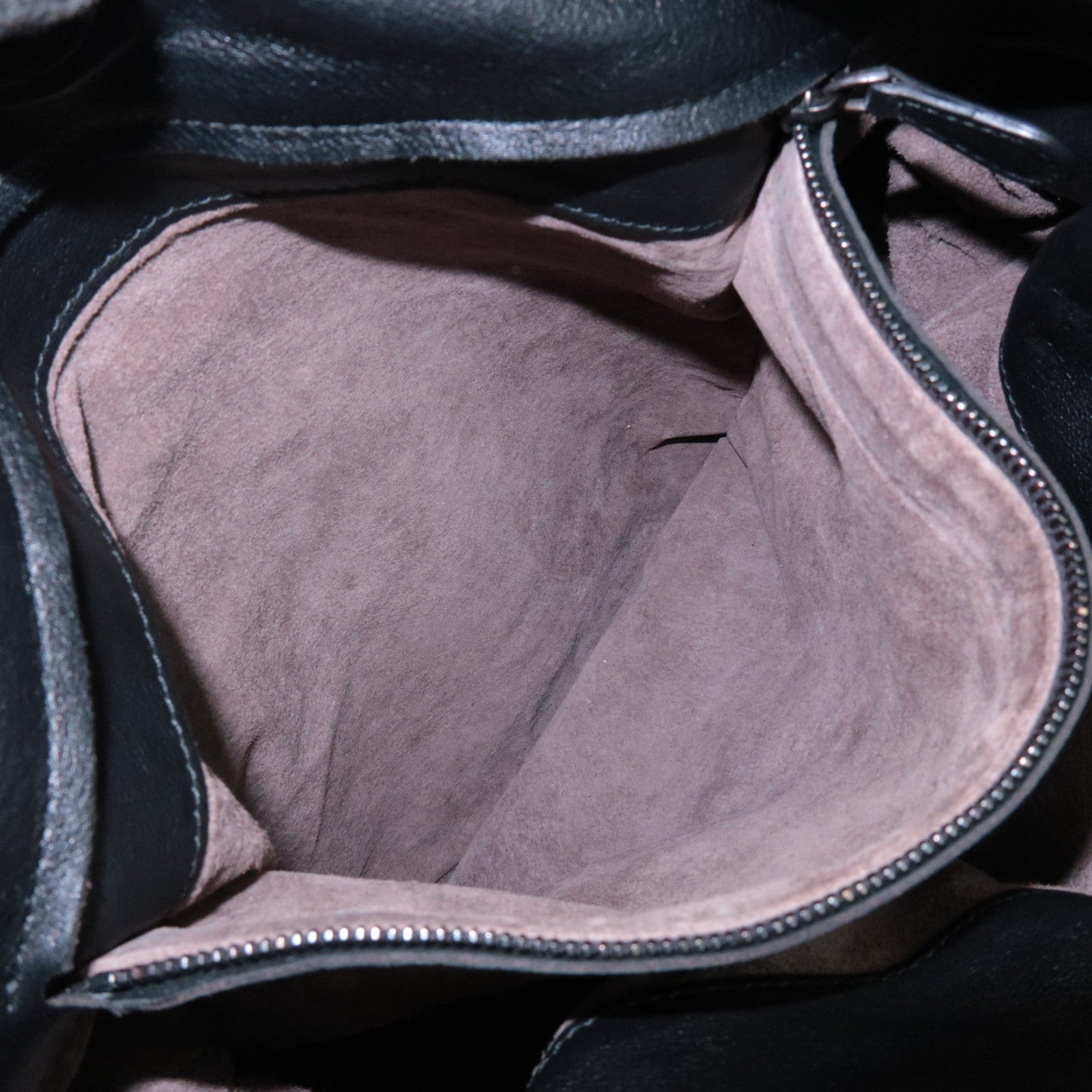 BOTTEGA VENETA Intrecciato Leather Shoulder Bag Black