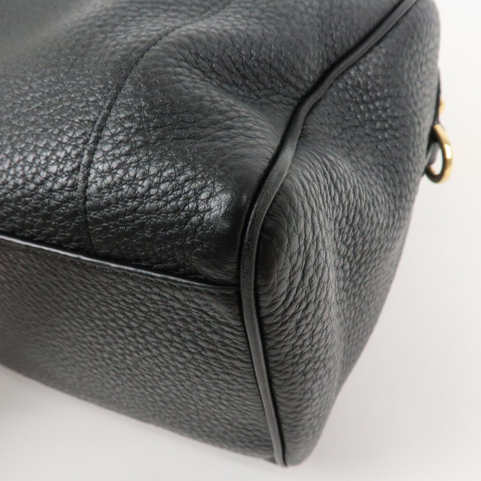 LOEWE Anagram Leather Amazona Fusta 2Way Shoulder Bag Black