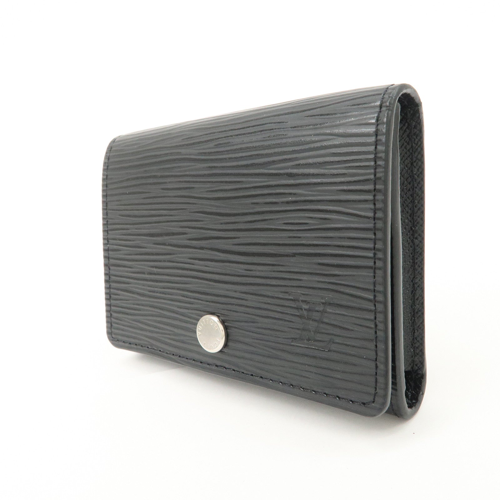 Louis Vuitton Epi leather Enveloppe Culte Du Visite Card Case Noir M56169