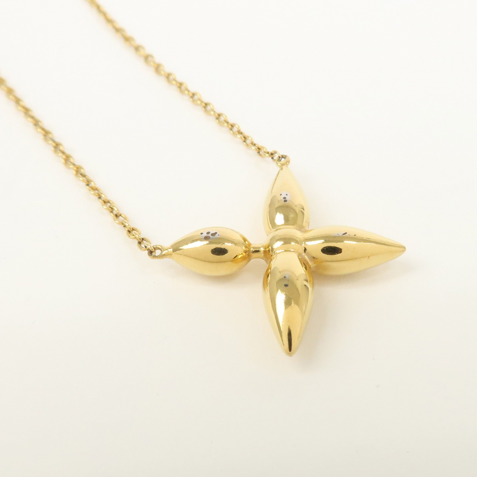 Louis Vuitton Collier Louisette Monogram Flower Necklace M00365