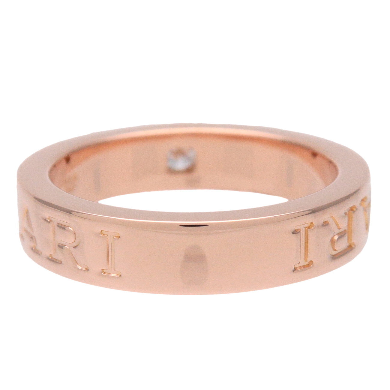 BVLGARI BVLGARI Double Logo 1P Diamond Ring 750PG US4.5-5 AN854185