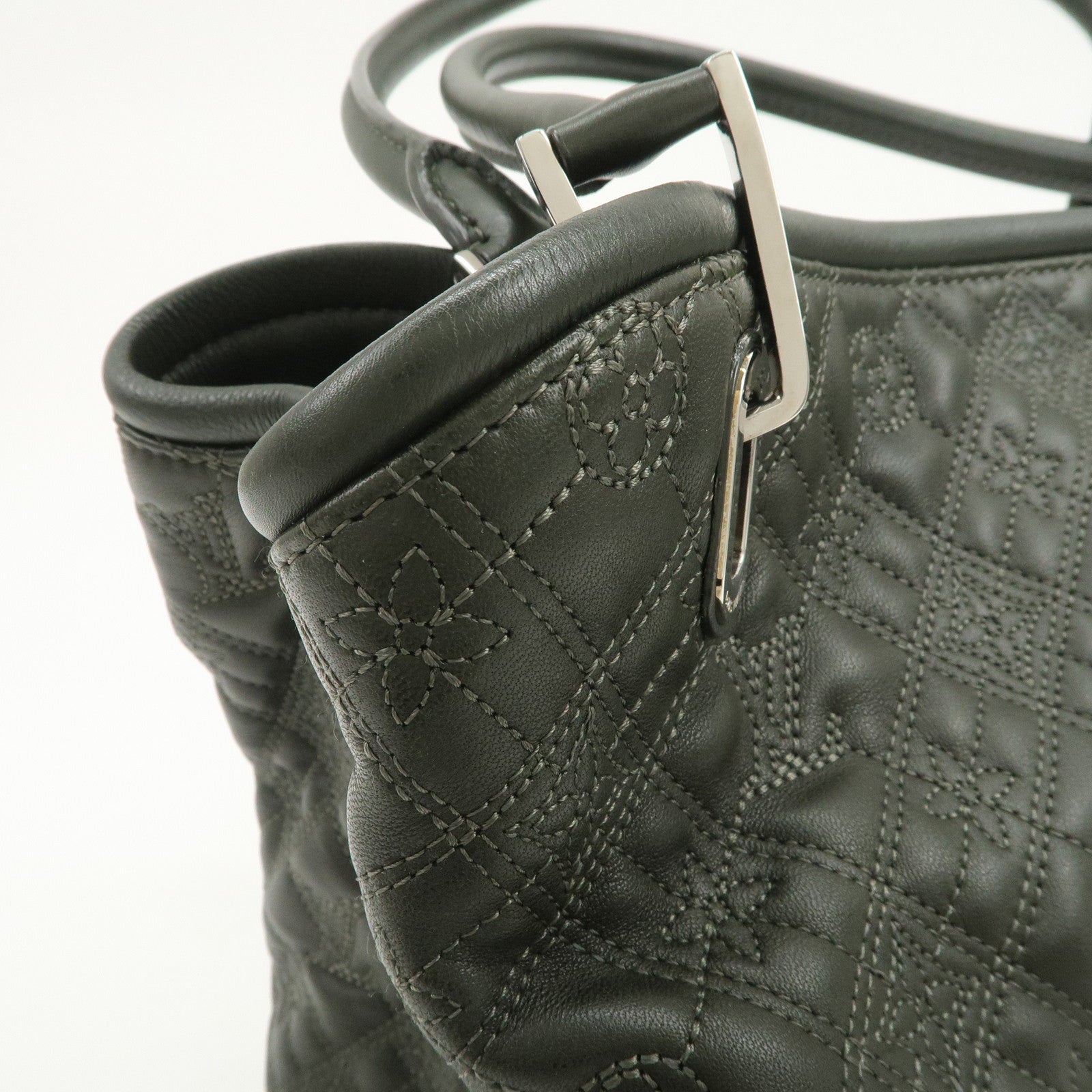 Louis Vuitton Monogram Antheia PM Leather Hand Bag Dark Green