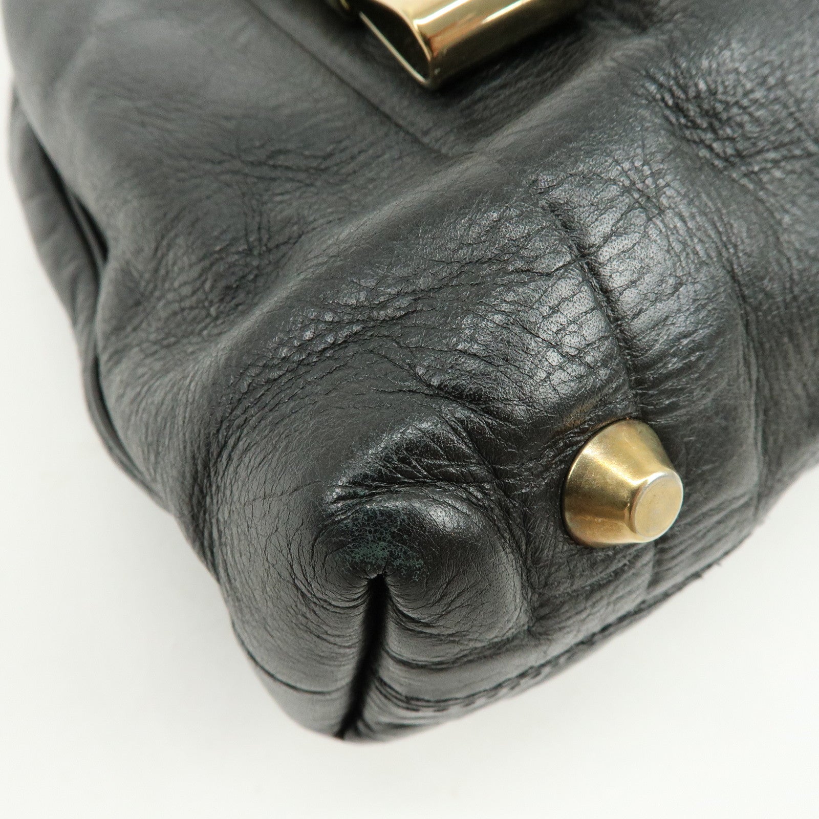 Chloe Victoria Leather 2Way Bag Shoulder Bag Black