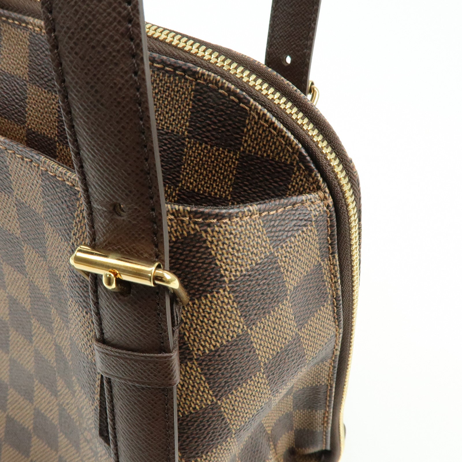 Louis Vuitton Damier Belem MM Hand Bag Damier Ebene N51174