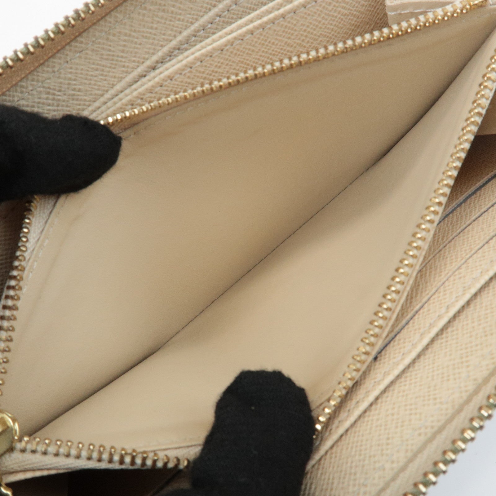 Louis Vuitton Damier Azur Round Zippy Wallet Long Wallet N60019 Used