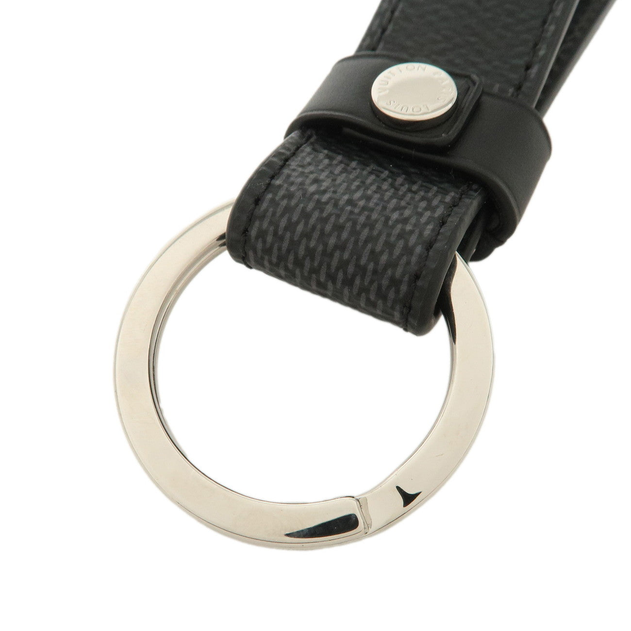 Louis Vuitton Damier Graphite Dragonne Key Chain Charm Grey M62706