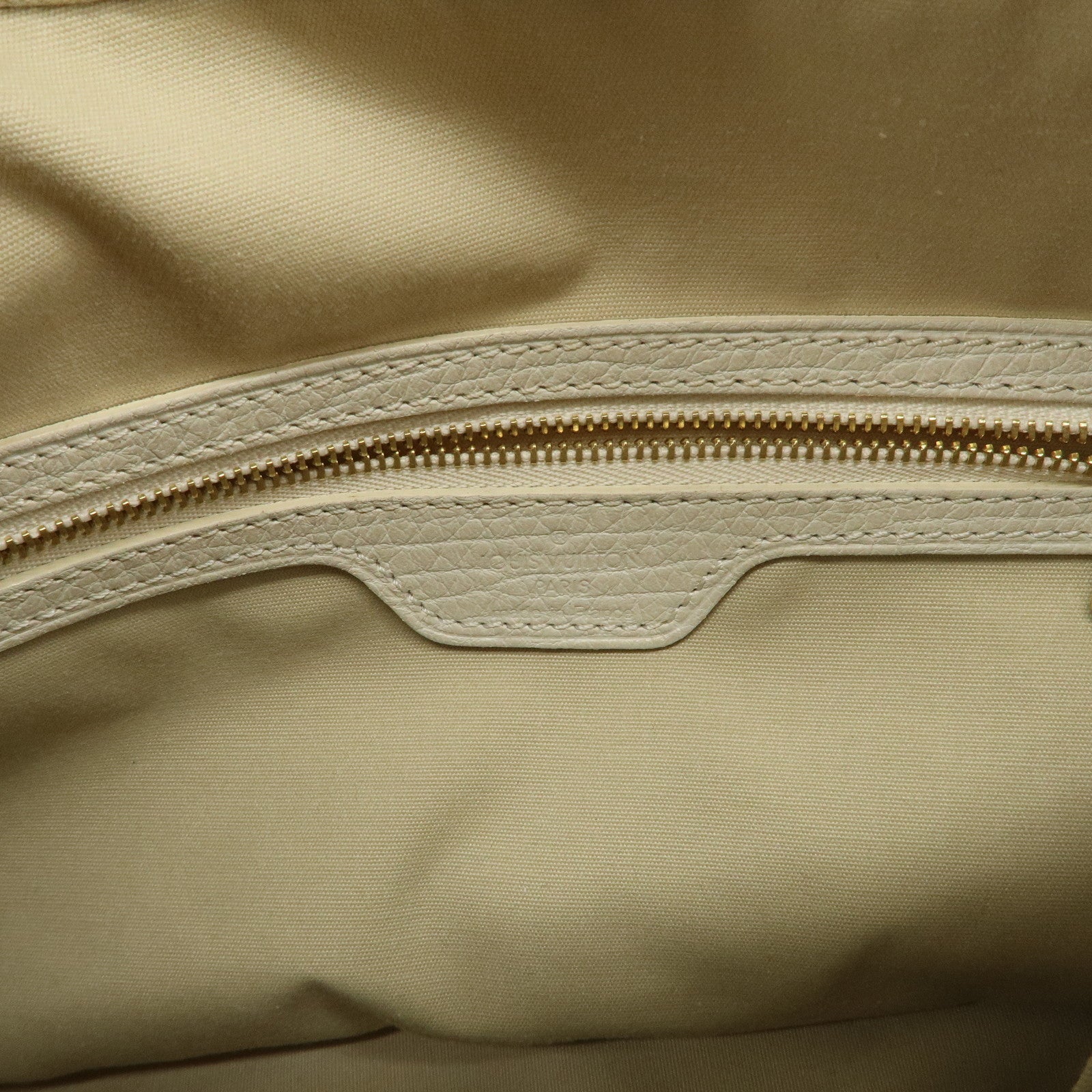 Louis Vuitton Monogram Mini Lin Boulogne Hand Bag Dune M95317