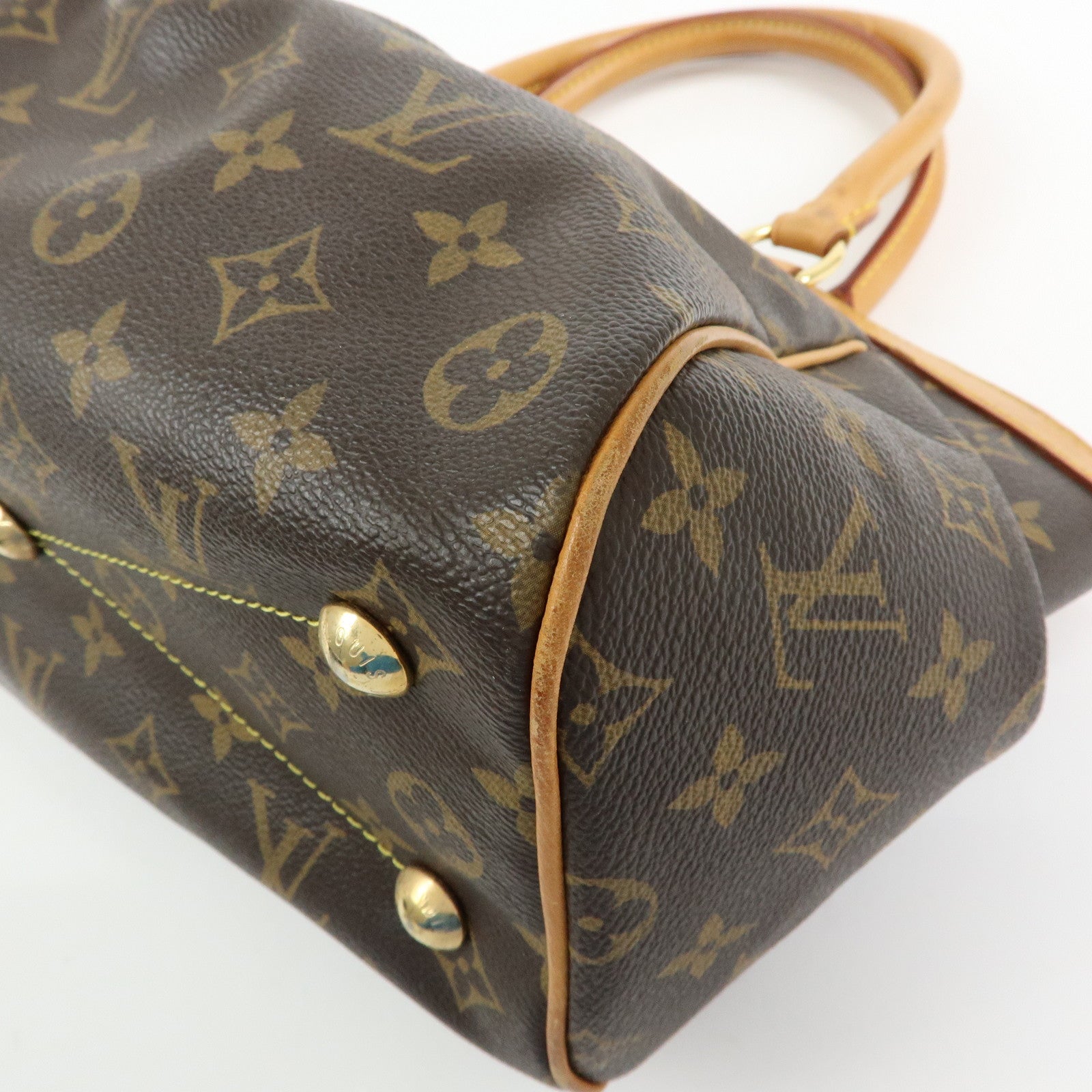 Louis Vuitton Monogram Tivoli PM Hand Bag Shoulder Bag Brown M40143