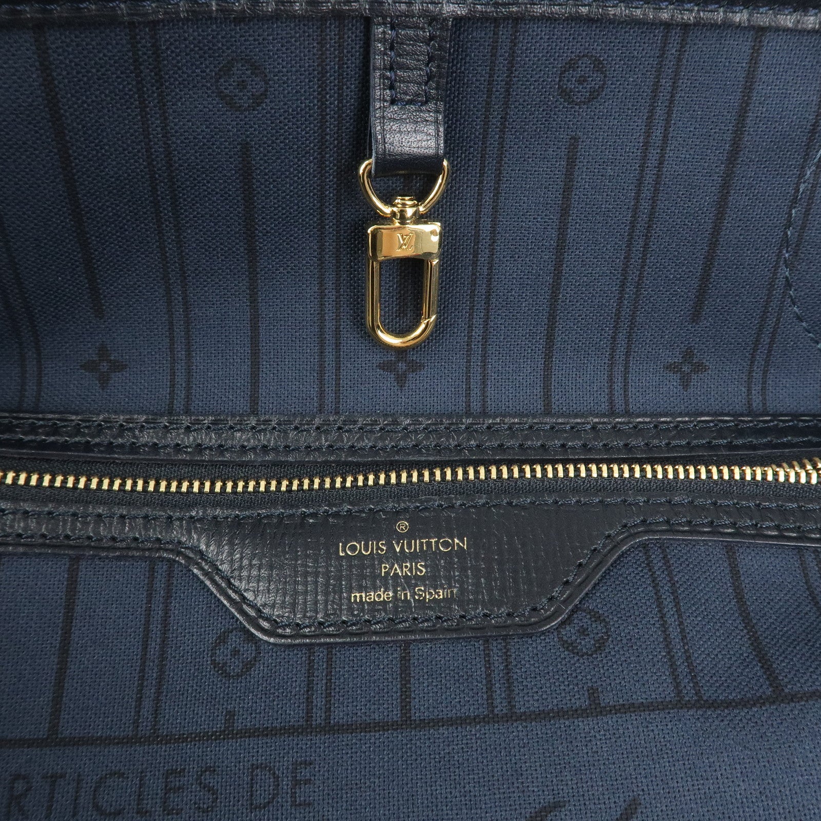 Louis Vuitton Monogram Idylle Neverfull MM Tote Bag Encre M40514