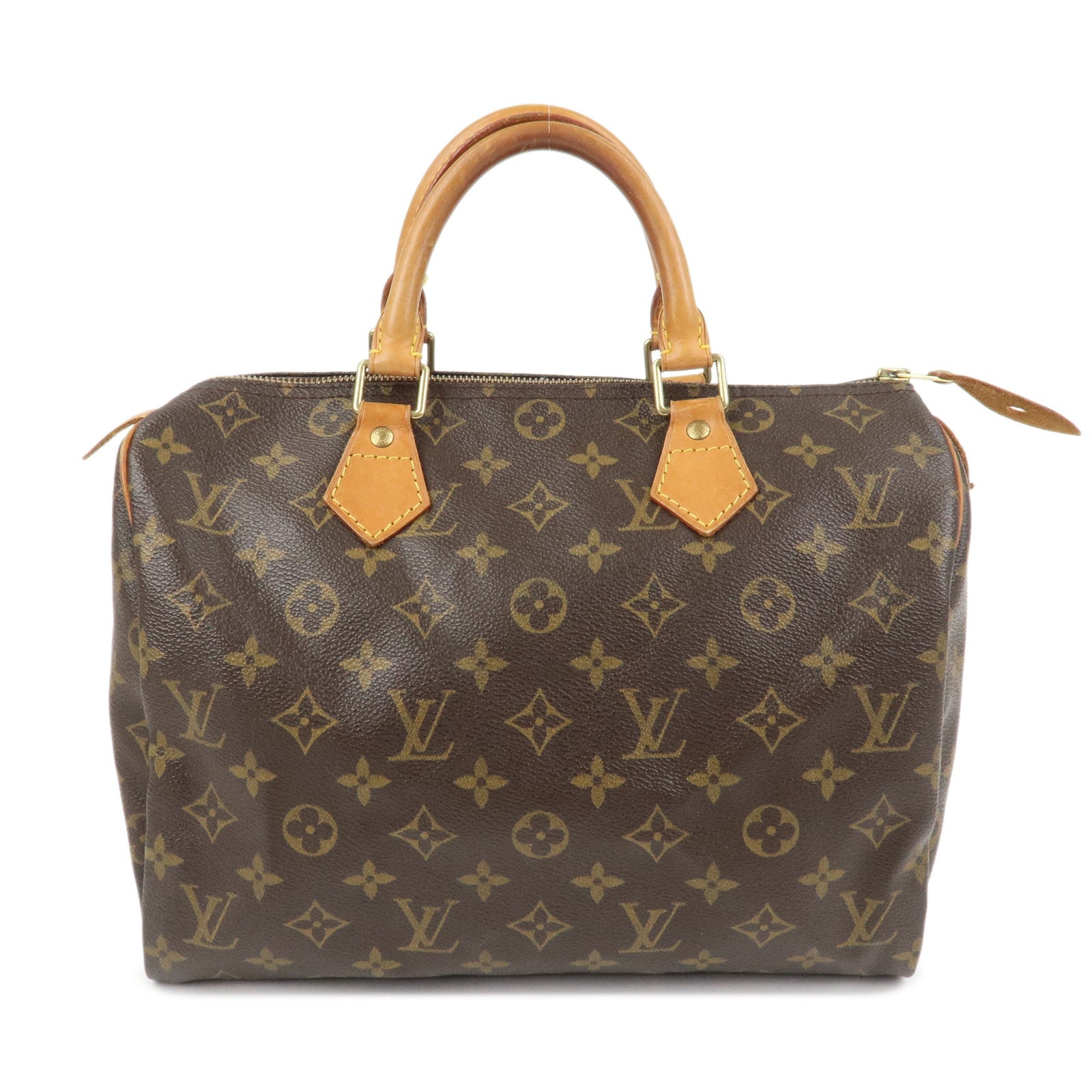 Louis Vuitton Monogram Speedy 30 Boston Bag Hand Bag Brown M41526