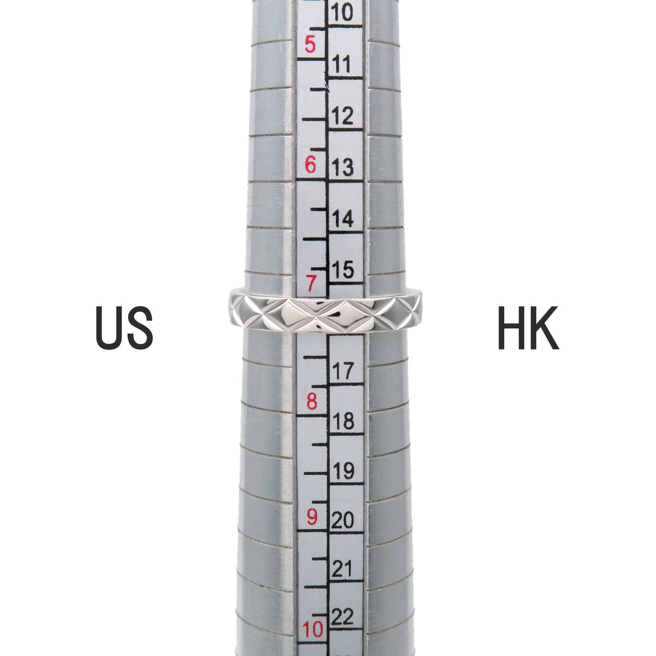 CHANEL Matelasse Ring PT950 Platinum US7 EU55 HK16 J2820