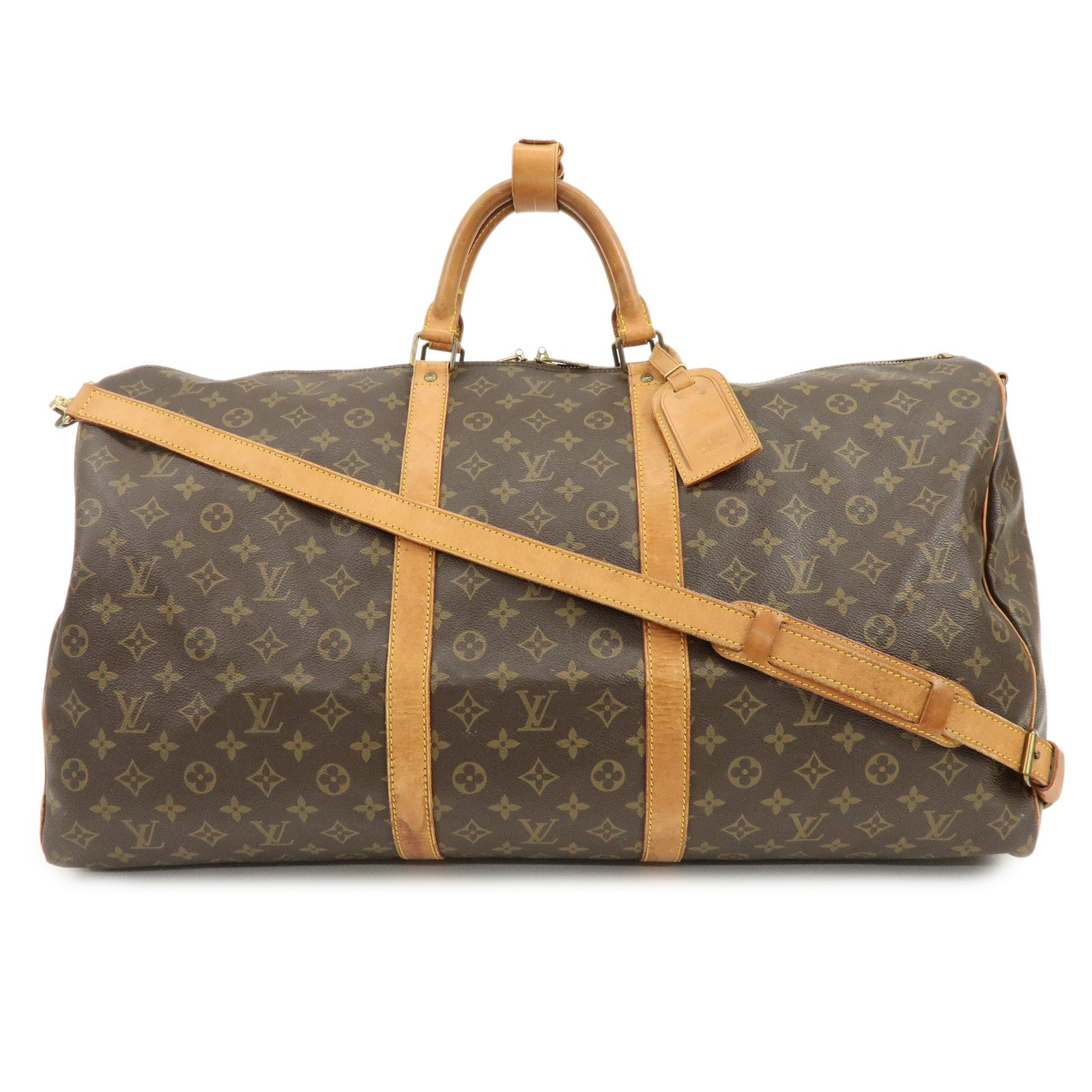 Louis Vuitton Monogram Keep All Bandouliere 60 Boston Bag M41412