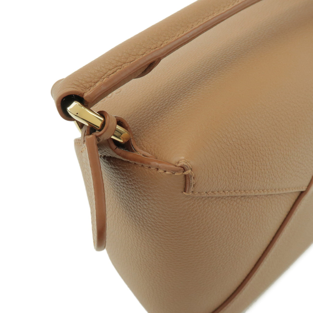 LOEWE Anagram Calf Leather Puzzle Bag Small 2Way Shoulder Bag Beige