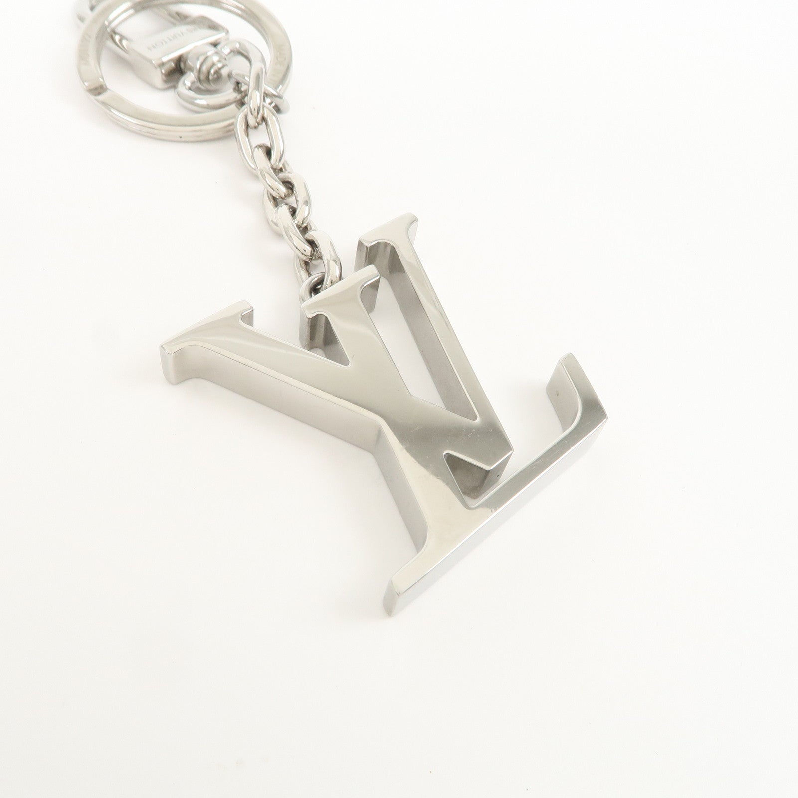 Louis Vuitton Monogram Porte Cles LV Initials Key Ring M01192