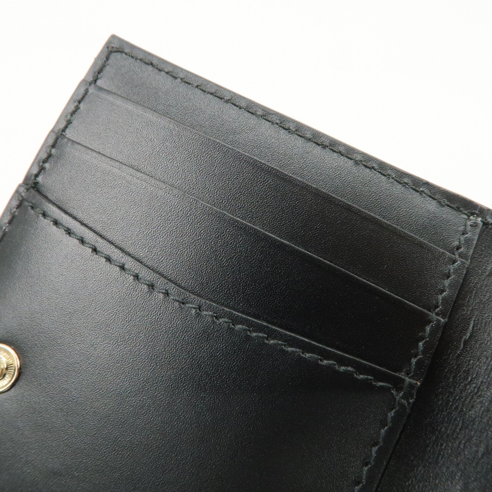 BVLGARI Serpenti Leather Card Case Card Holder Pink