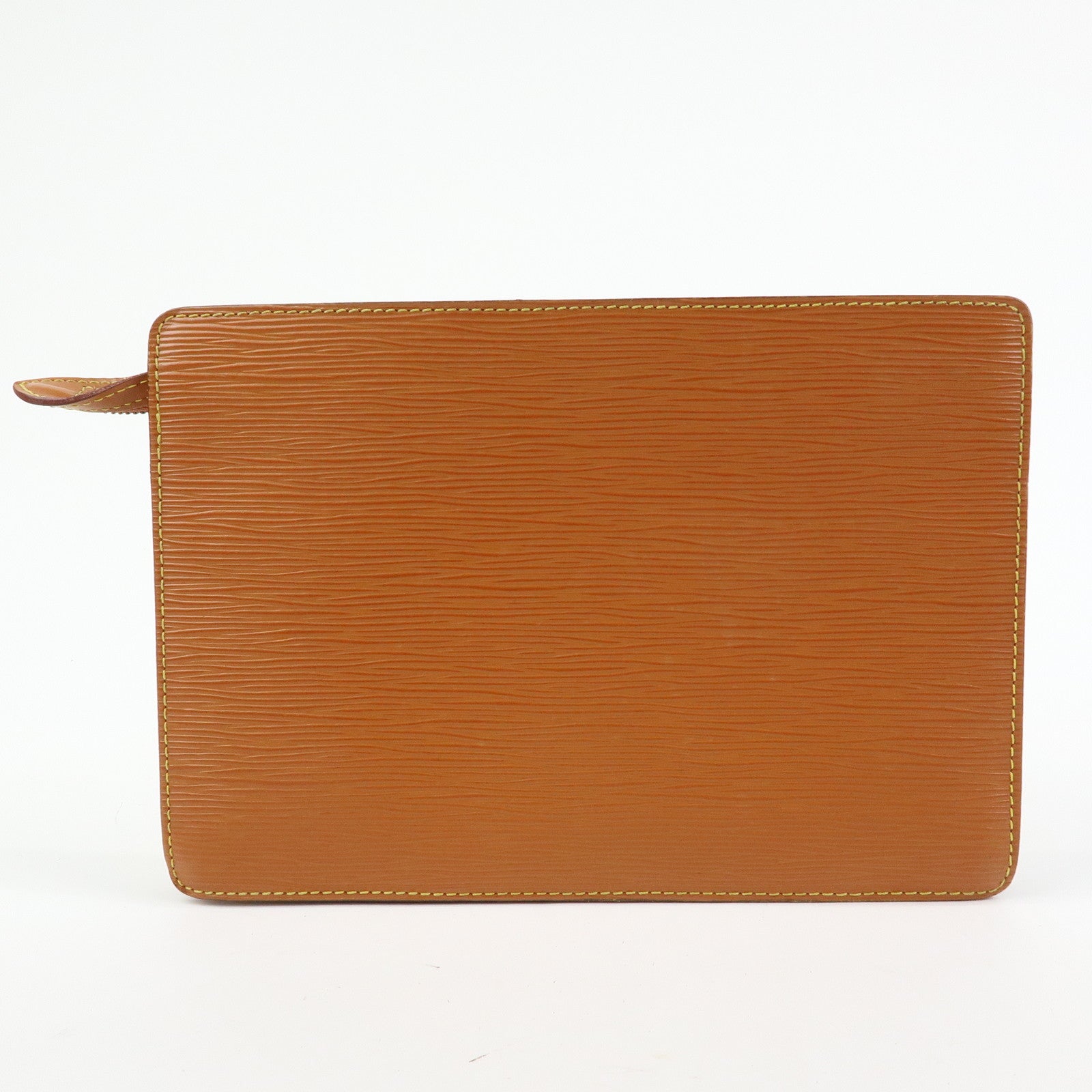 Louis Vuitton Epi Pochette Homme Clutch Bag Zipang Gold M52528