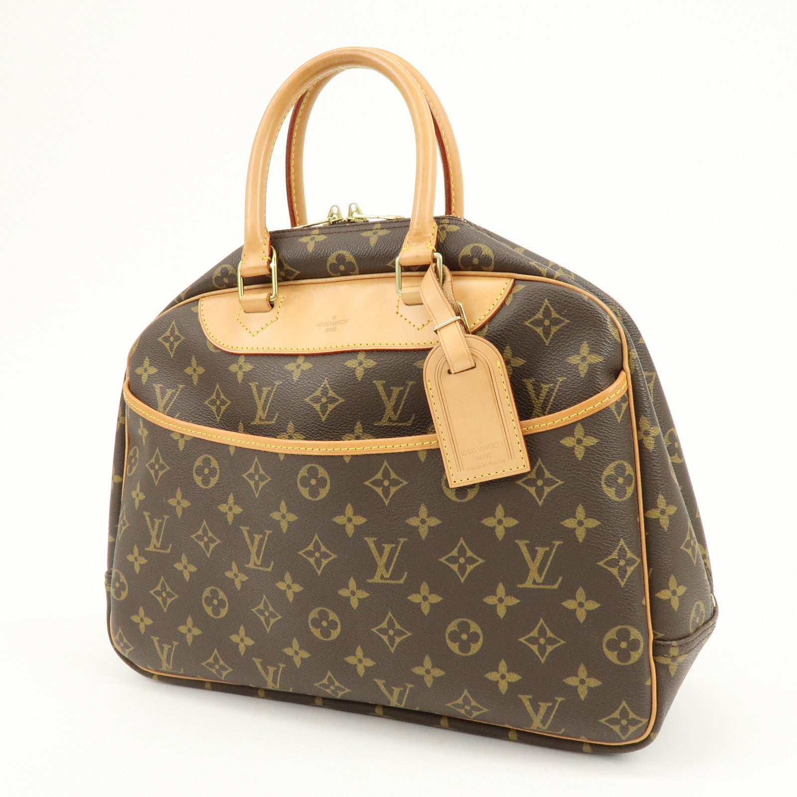 Louis Vuitton Monogram Canvas Deauville Hand Bag Brown M47270
