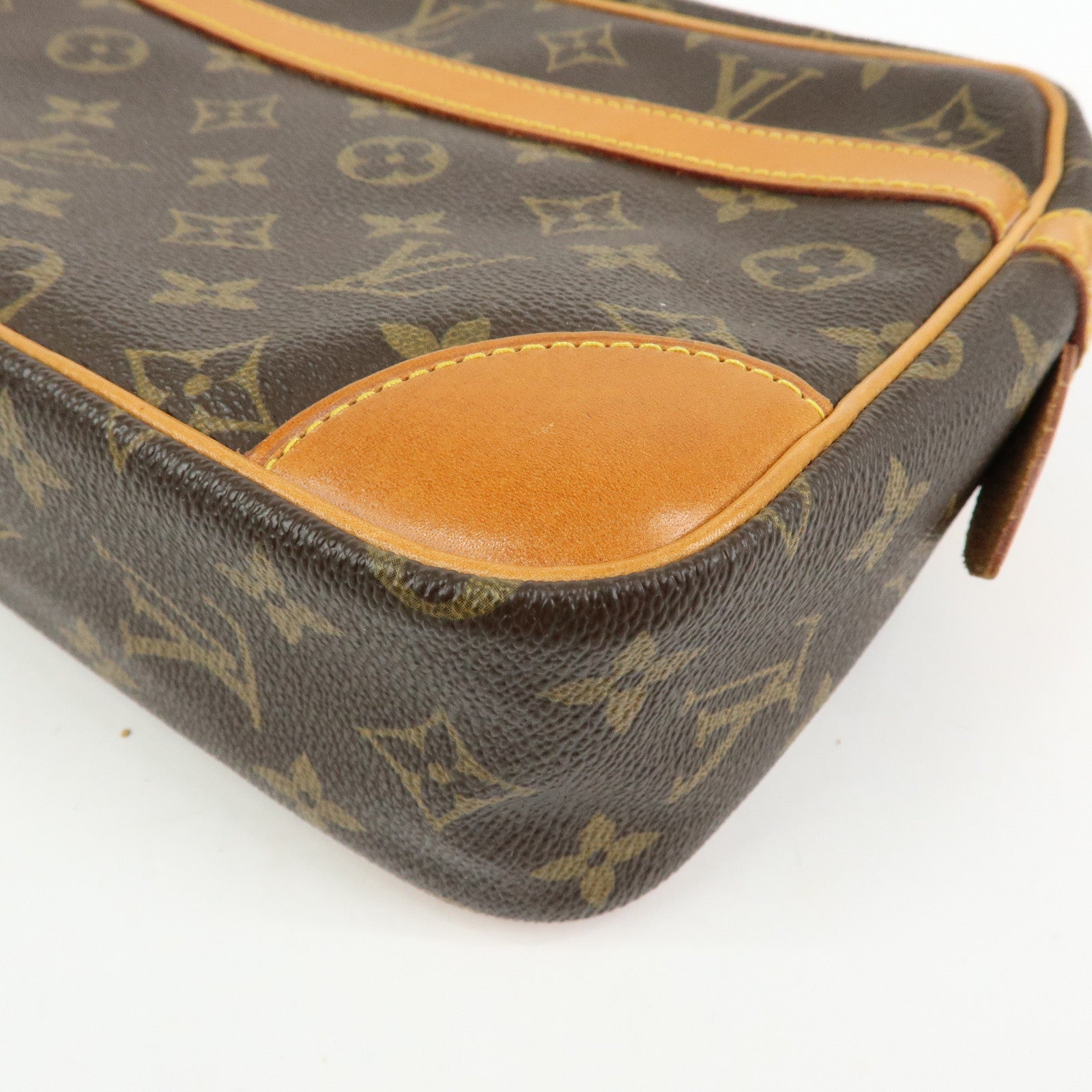 Louis Vuitton Monogram Compiegne 28 Pouch Clutch Bag Brown M51845