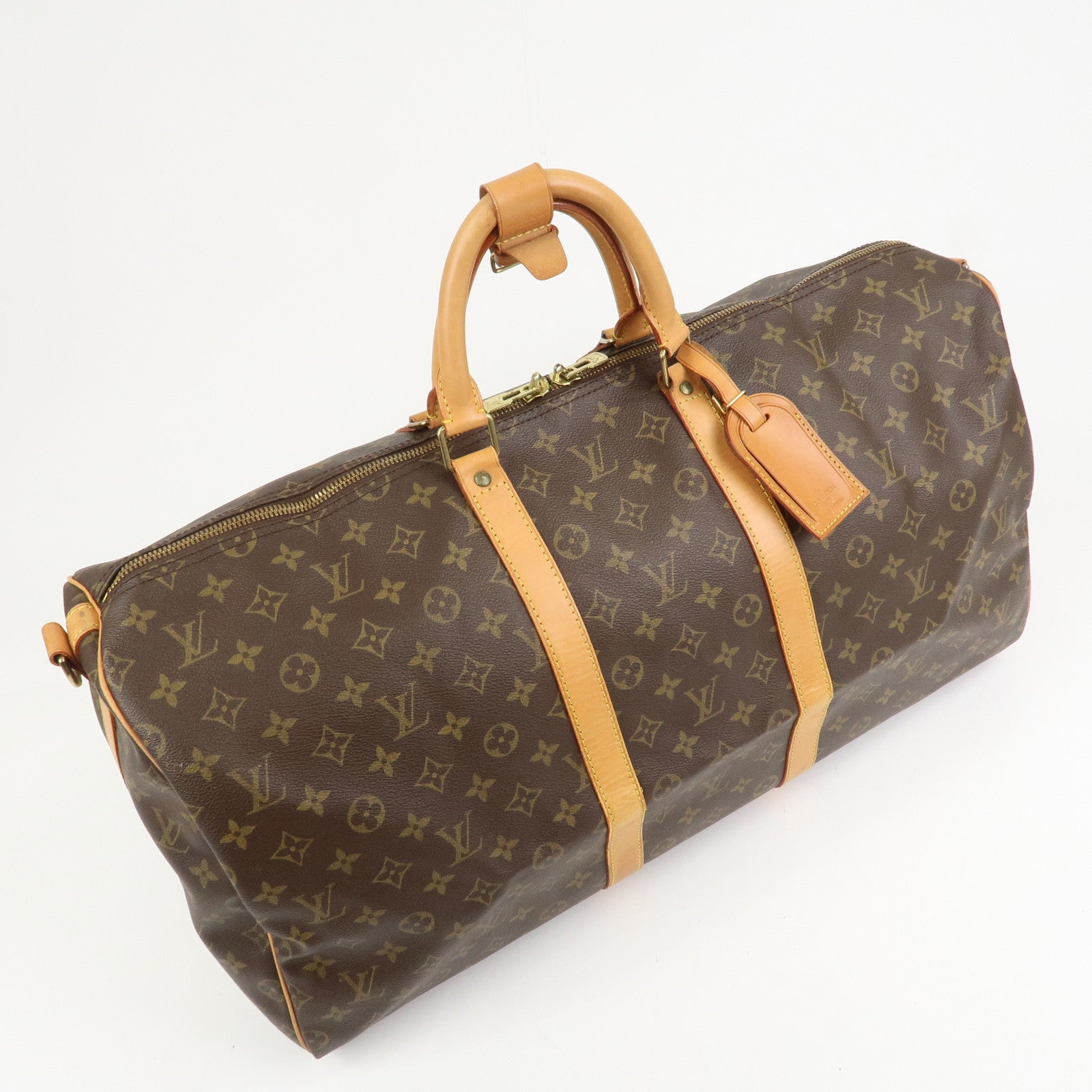 Louis Vuitton Monogram Keep All Bandouliere 55 Boston Bag M41414