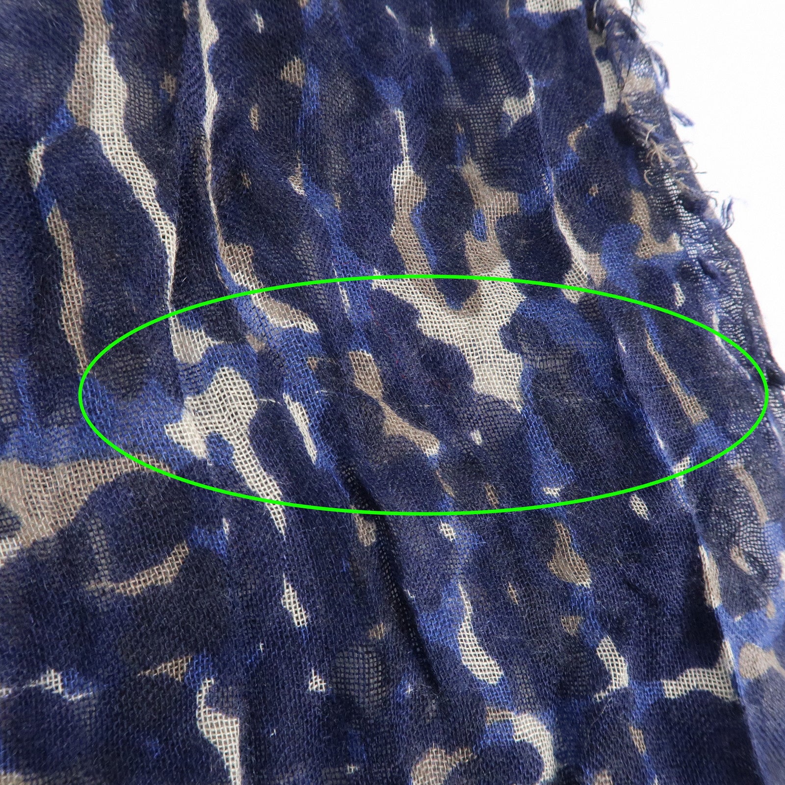 Louis Vuitton Etole Lizard Cashmere Silk Scarf Shawl Blue M74962