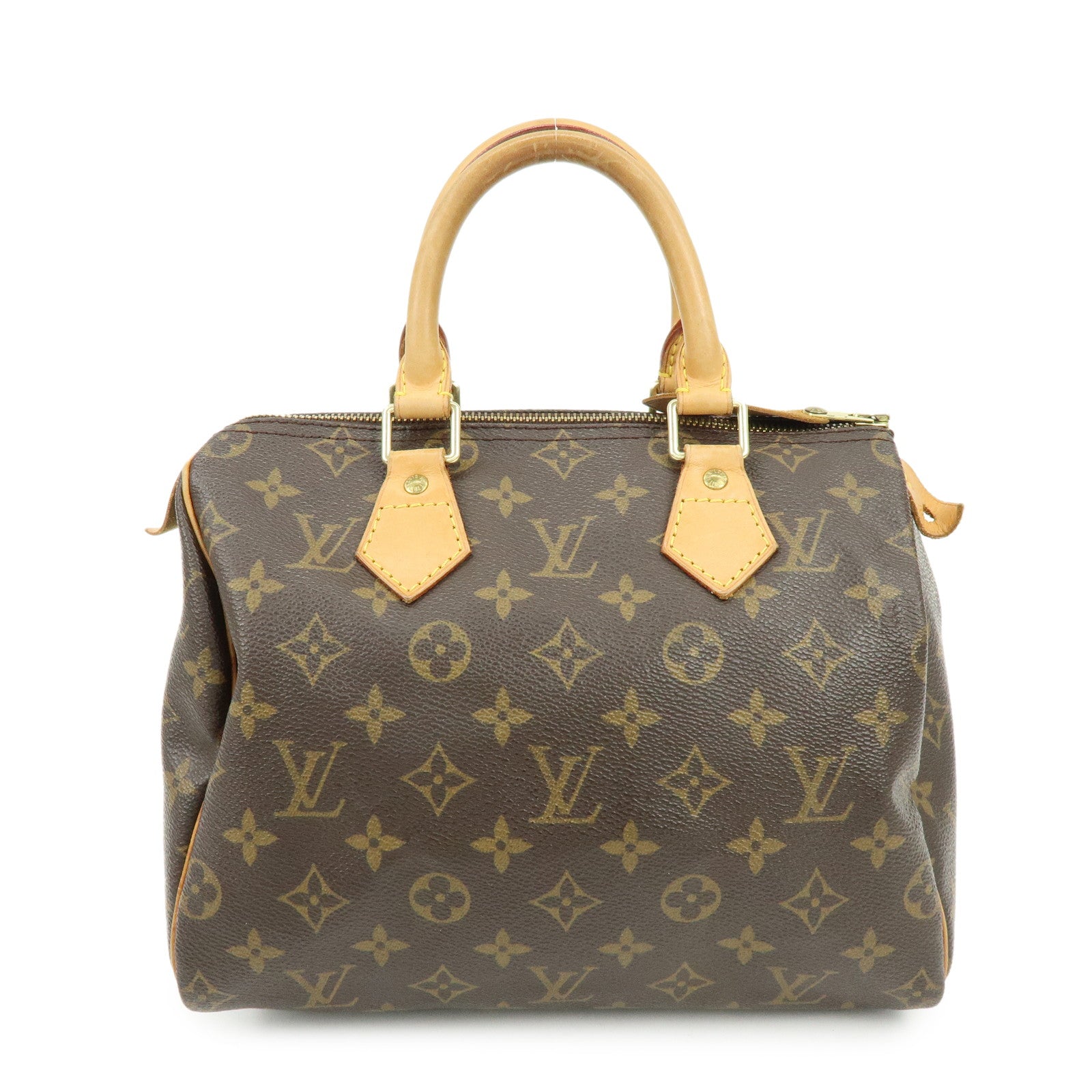 Louis Vuitton Monogram Speedy 25 Boston Bag Hand Bag Brown M41528