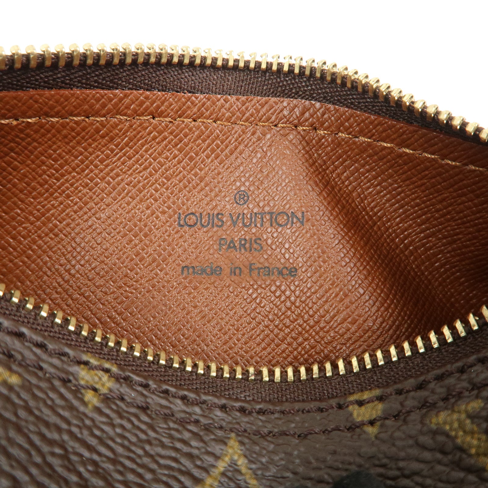 Louis Vuitton Monogram Mini Pouch for Papillon Bag Old Style Brown