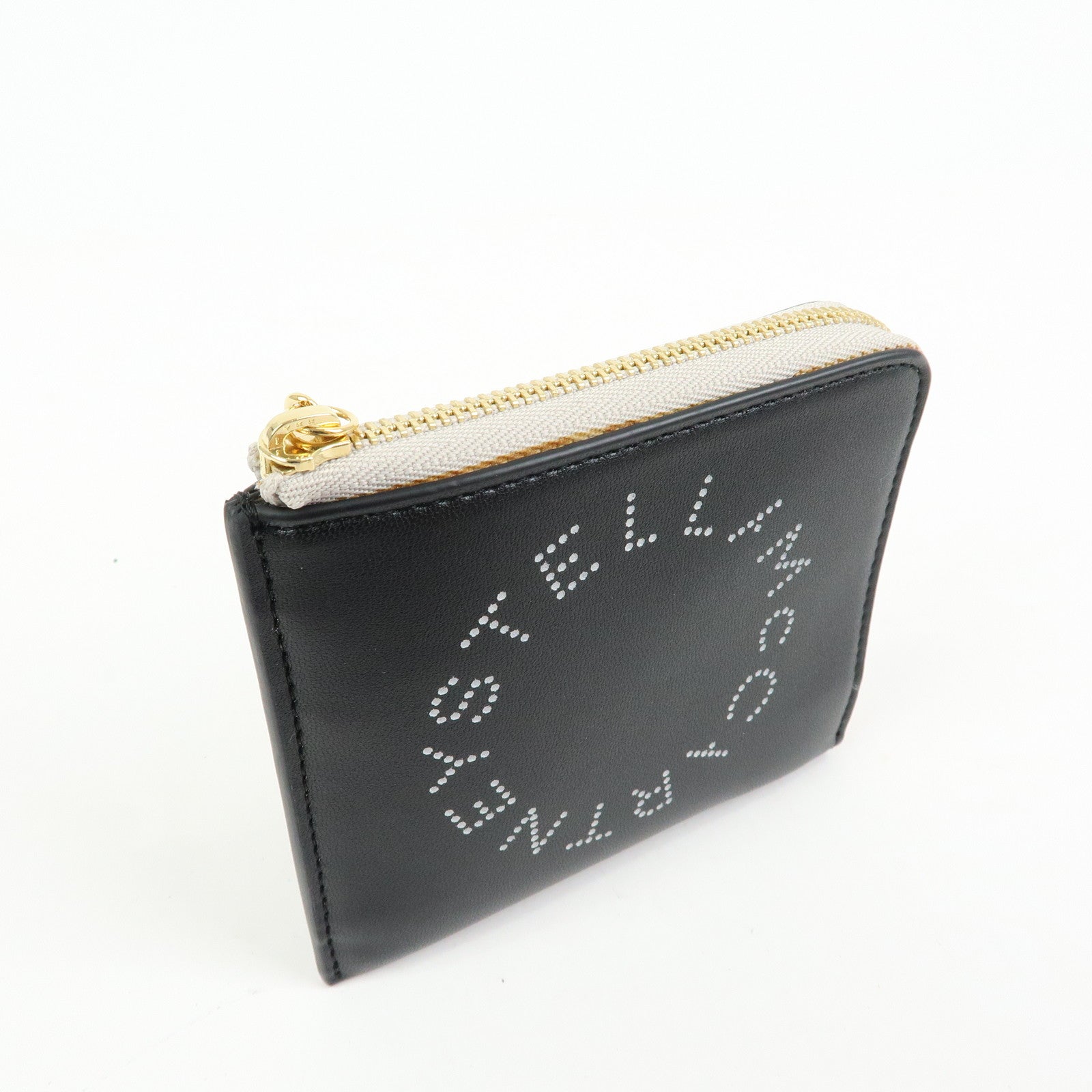 STELLA MCCARTNEY Faux Vegan Leather Compact Wallet Card Case