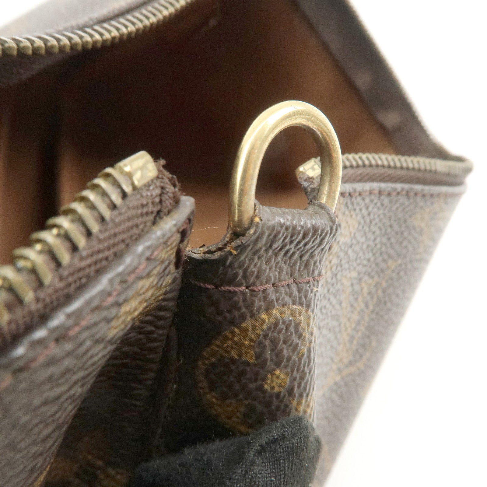 Louis Vuitton Monogram Pochette Accessoires Pouch Hand Bag M51980