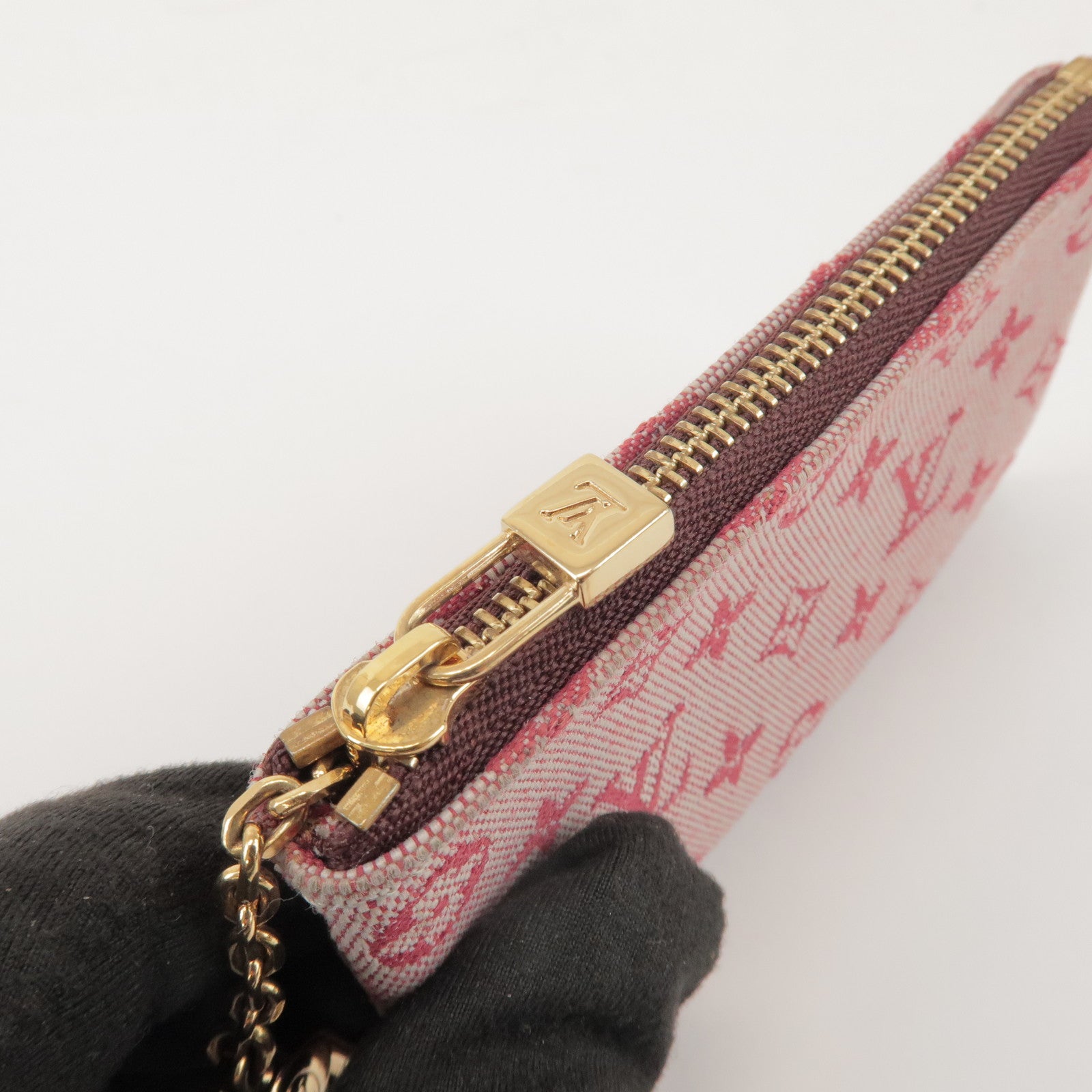 Louis Vuitton Monogram Mini Pochette Cles Coin Case Cerise M92238