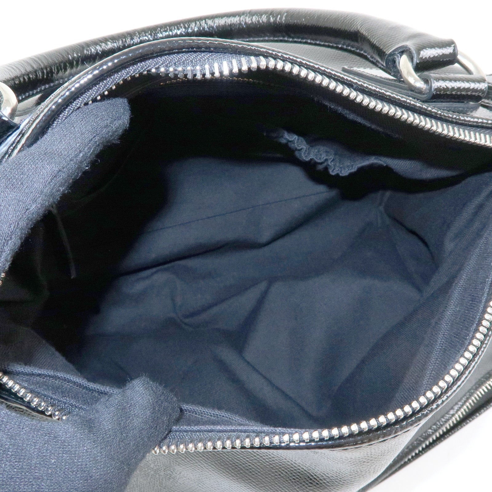 GIVENCHY Pandora Patent Leather 2Way Shoulder Bag Hand Bag Black