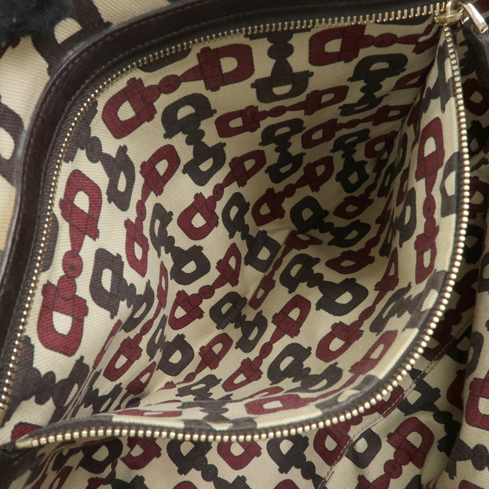 GUCCI Sherry GG Monogram Tote Bag Shoulder Bag Beige Brown 137396